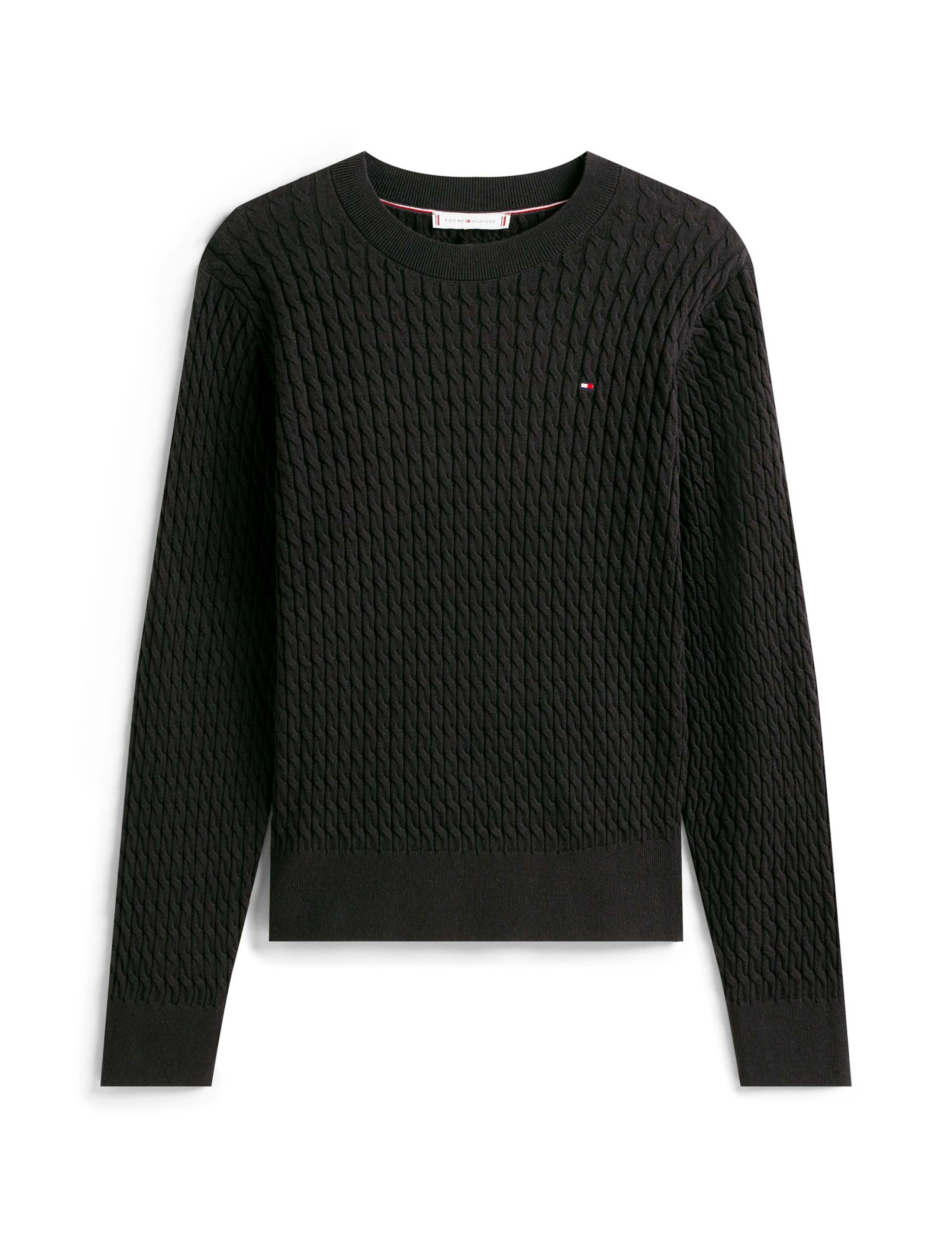 Pure Cotton Cable Knit Crew Neck Jumper