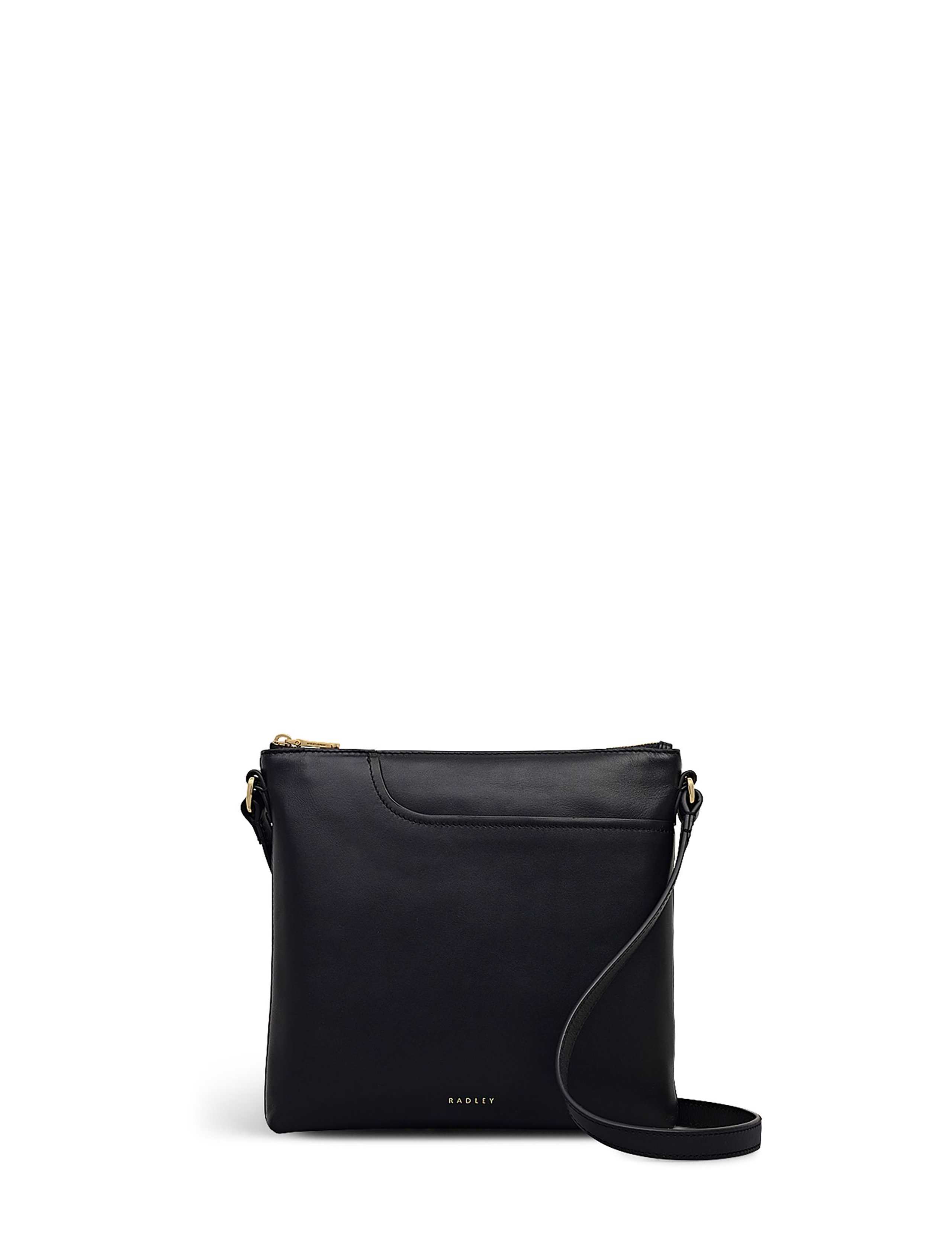 Leather Zip Detail Cross Body Bag
