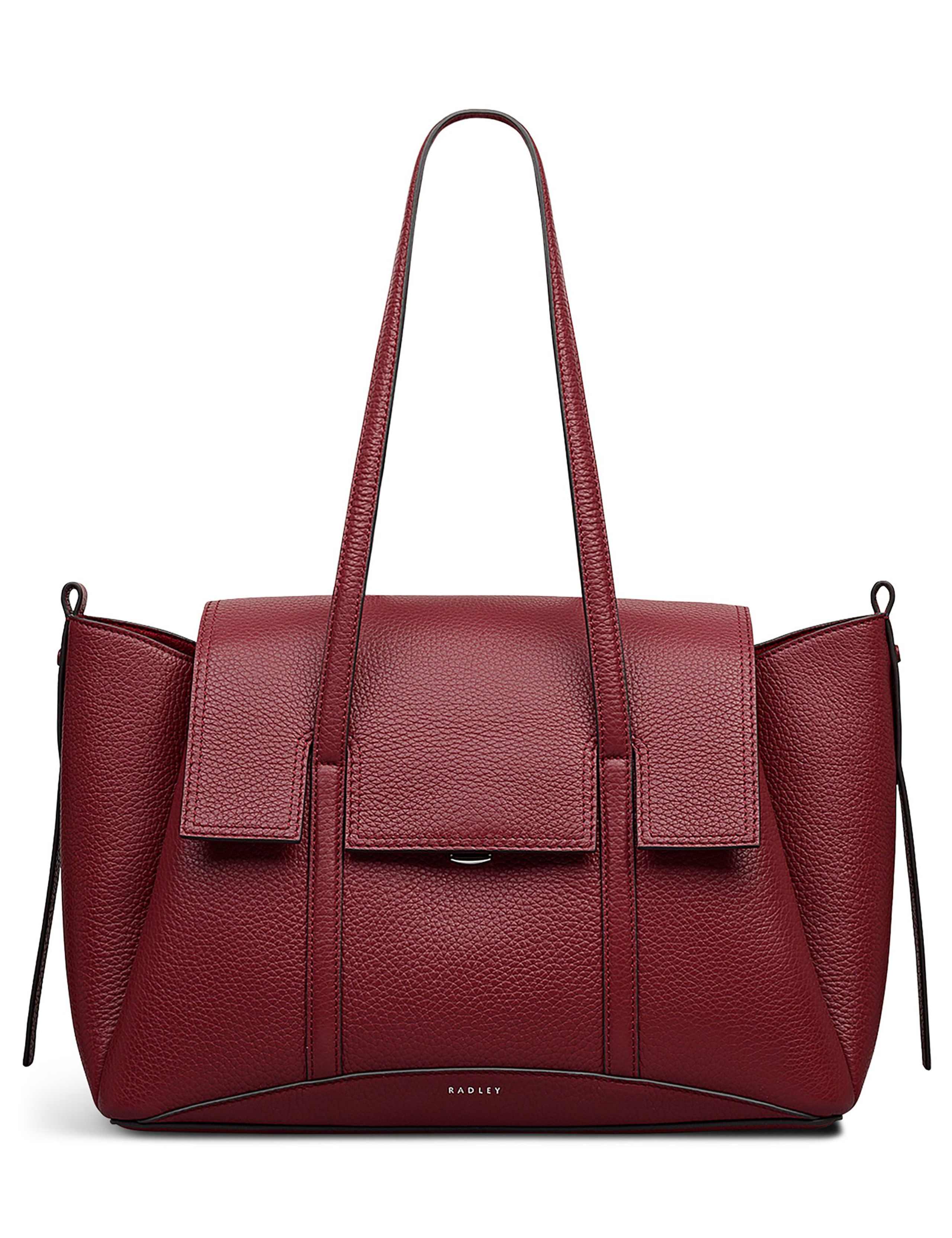 Leather Chancery Flapover Shoulder Bag