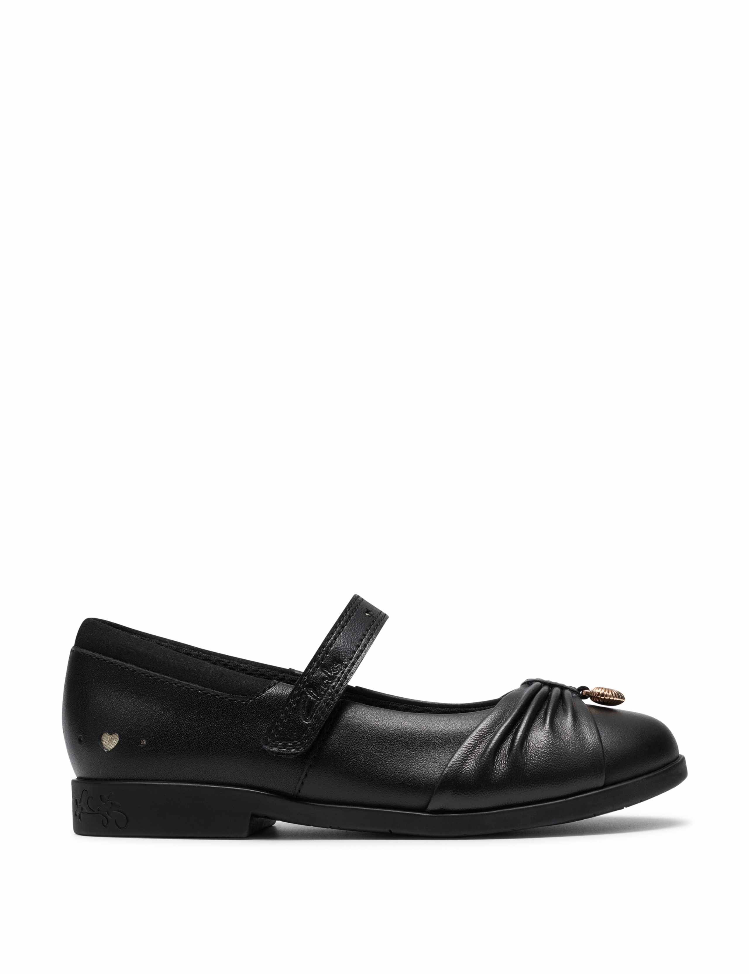 Leather School Shoes (7 Small-2½ Large)