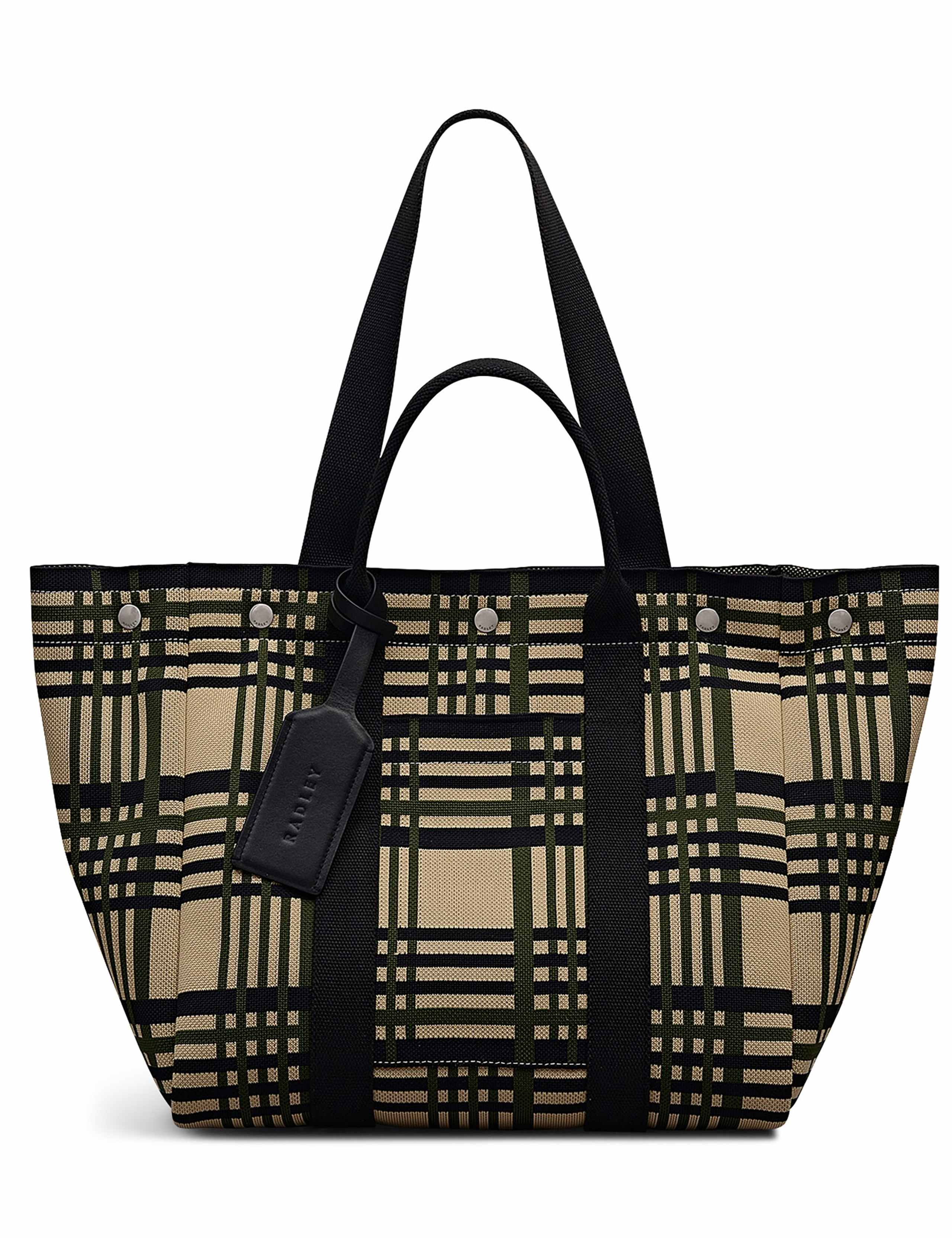 Hadleigh Place Check Double Handle Tote Bag