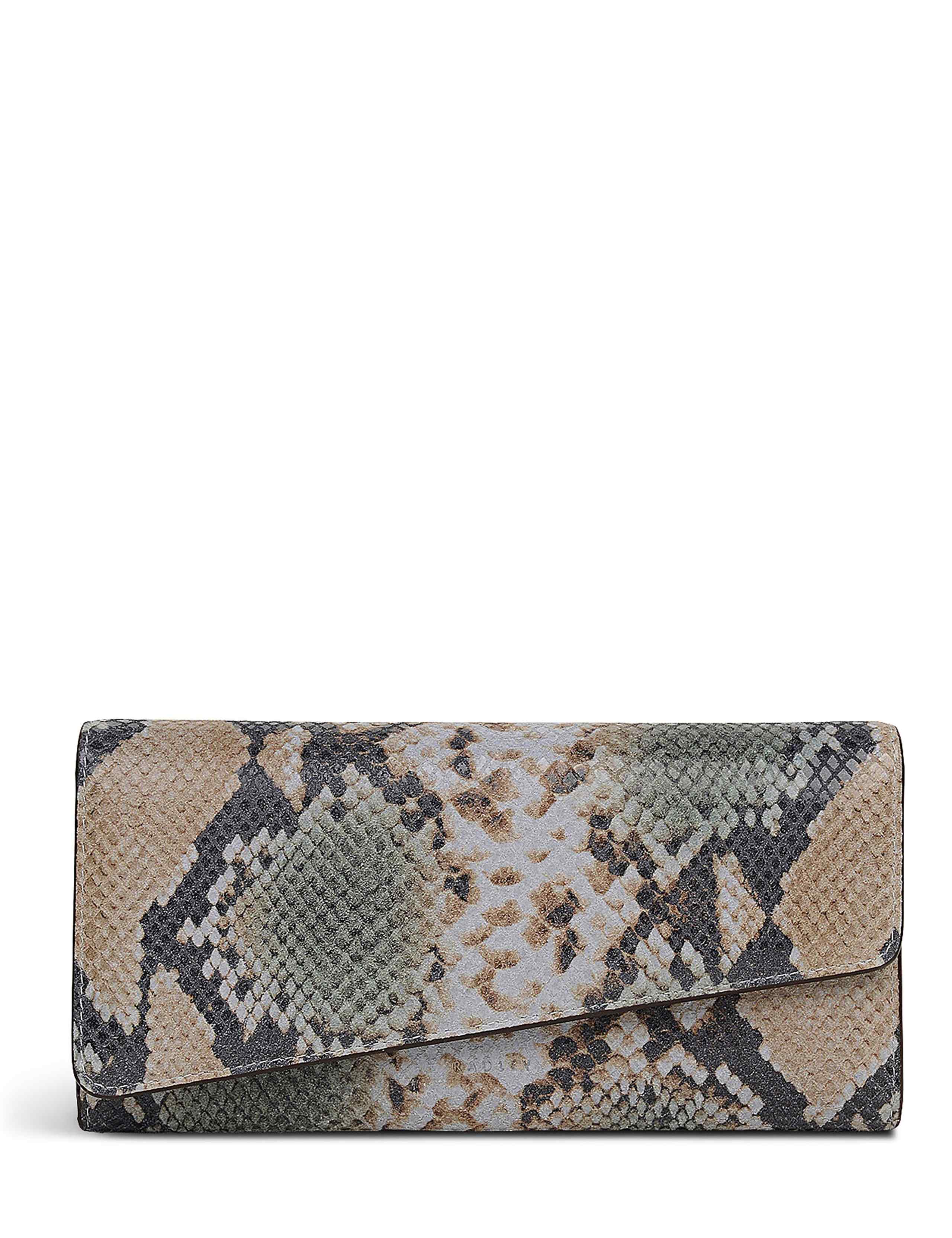 Leather The Kensal Faux Snake Wallet Purse