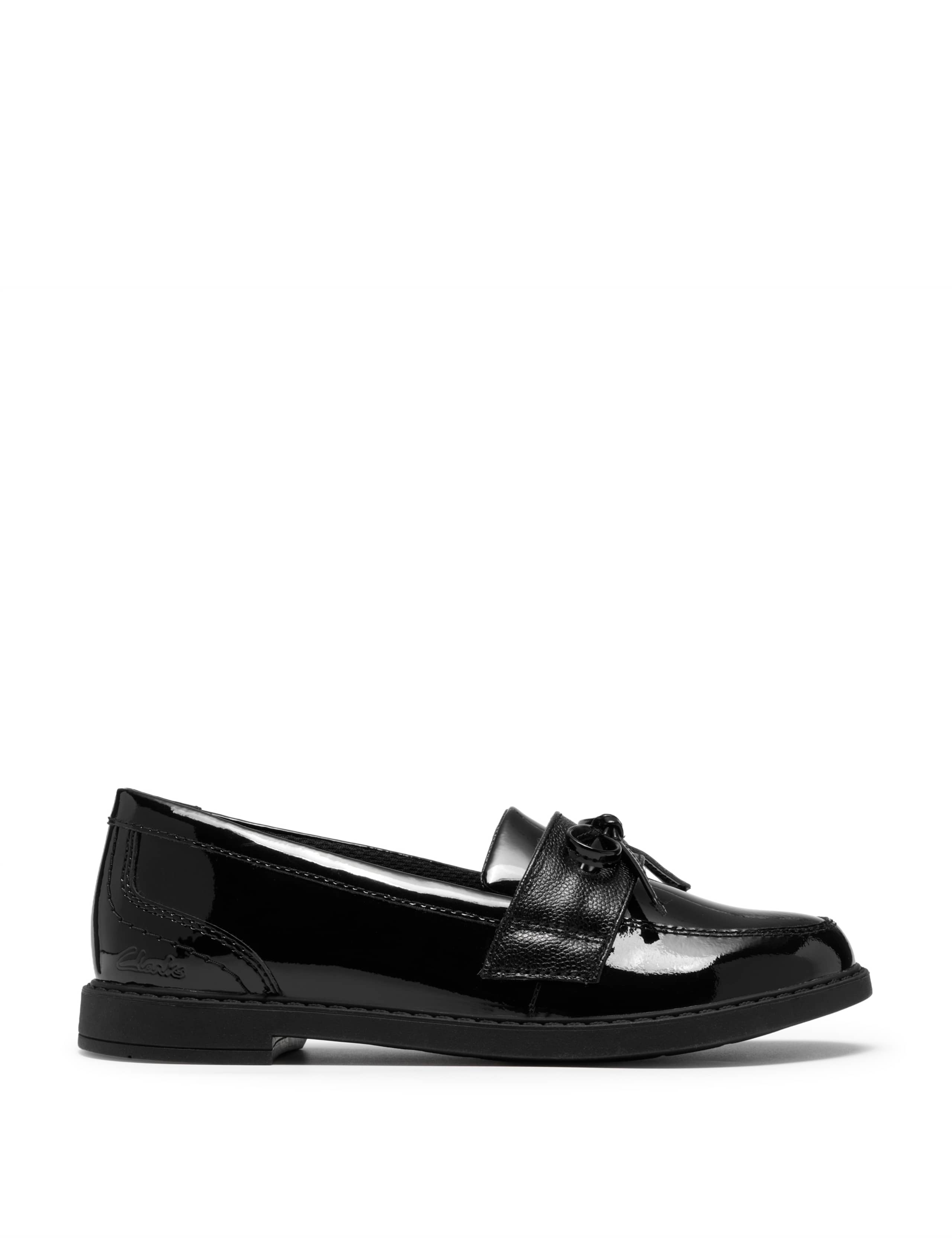 Patent Leather Bow Loafers (13 Small-2 Large)