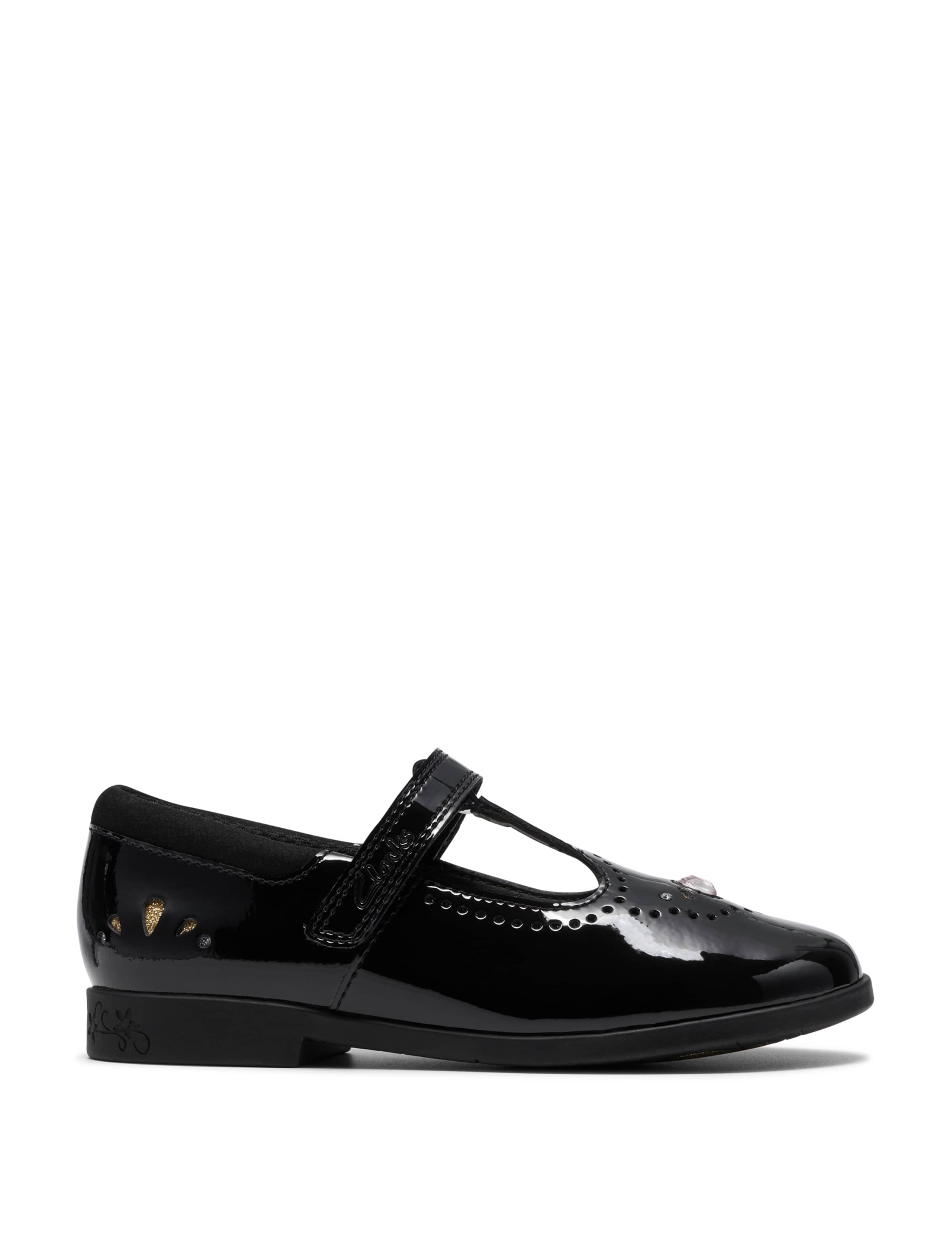 Patent Leather T Bar Shoes (7 Small-2½ Large)