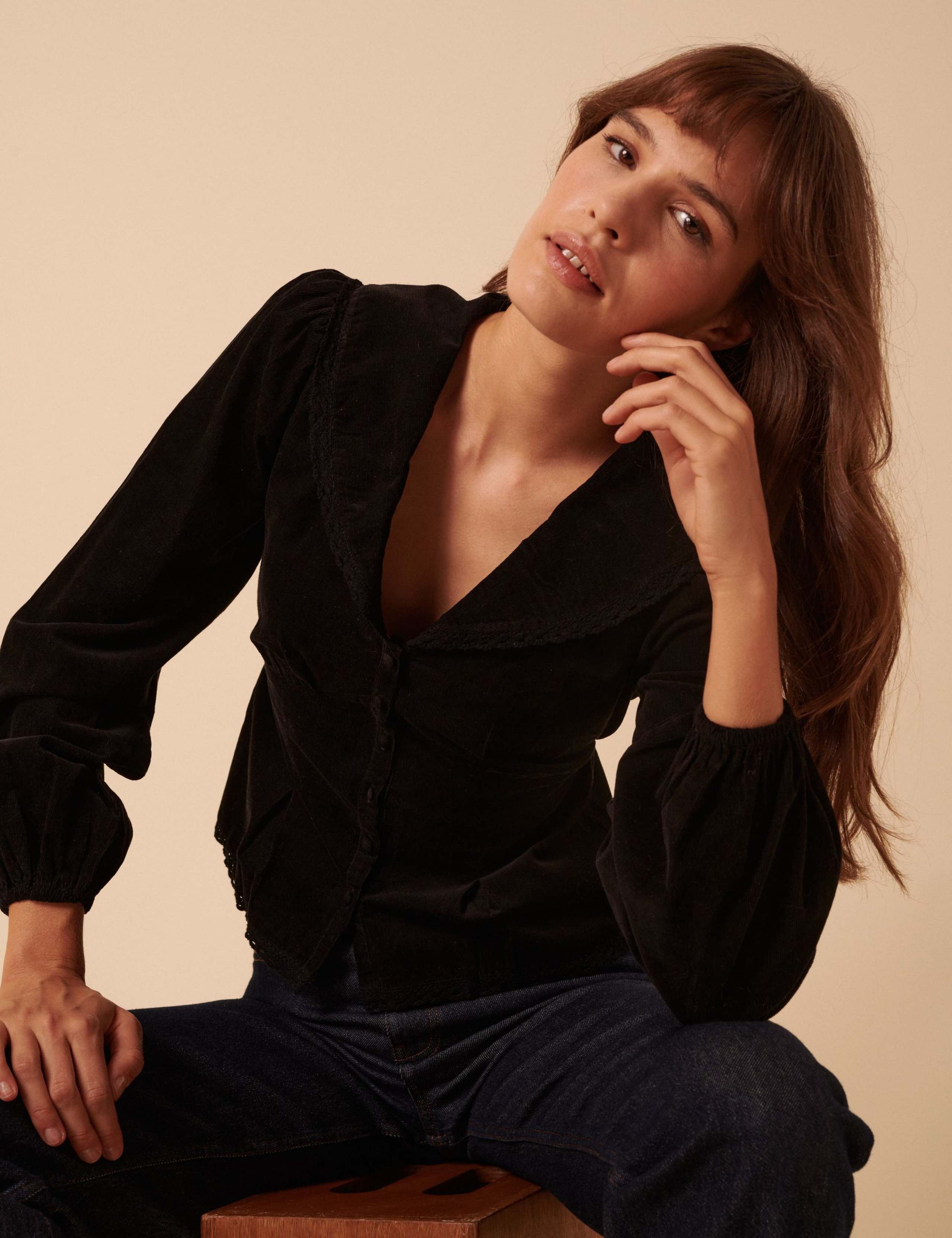 Pure Cotton Cord Blouse