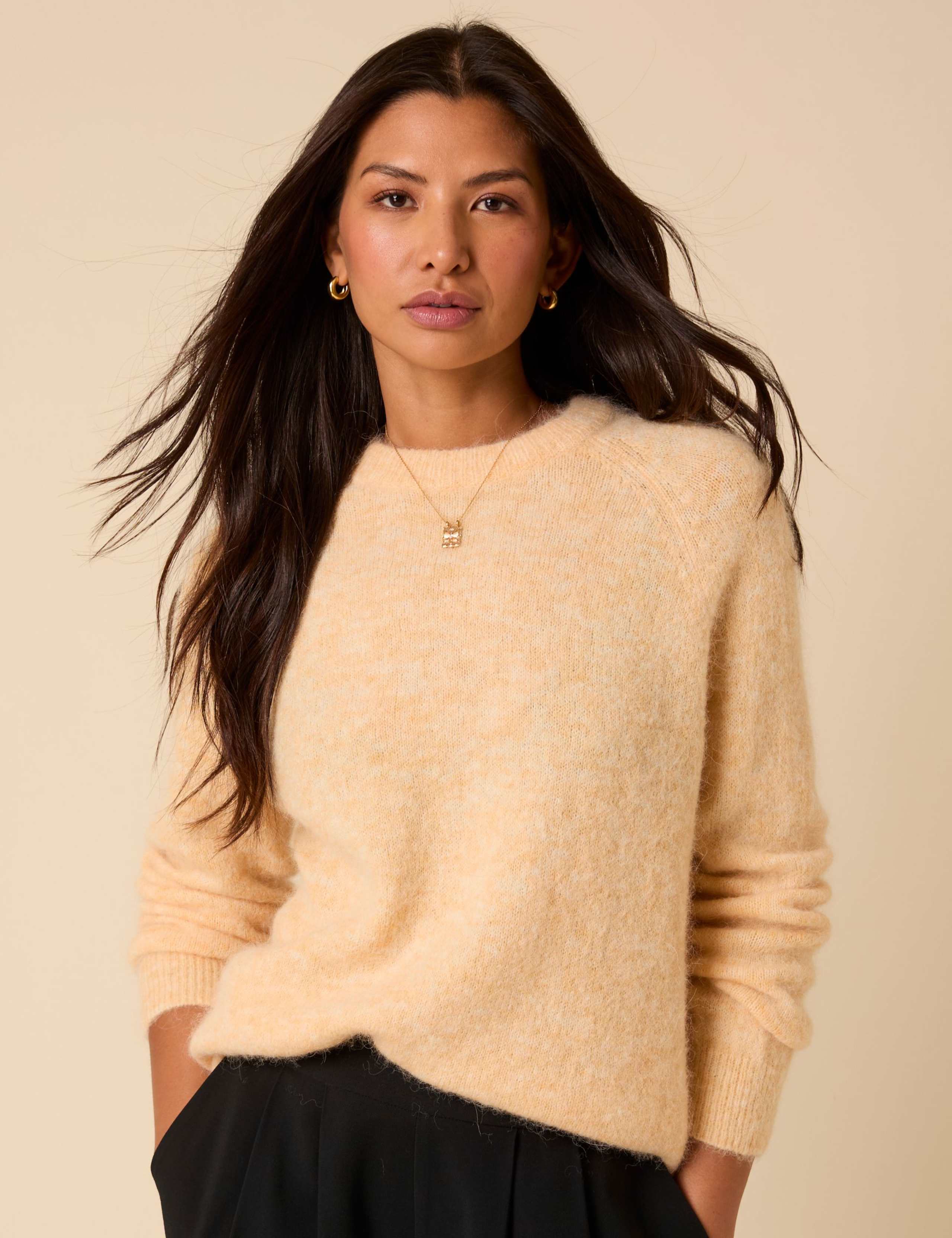 Fluffy Oversized Jumper with Alpaca