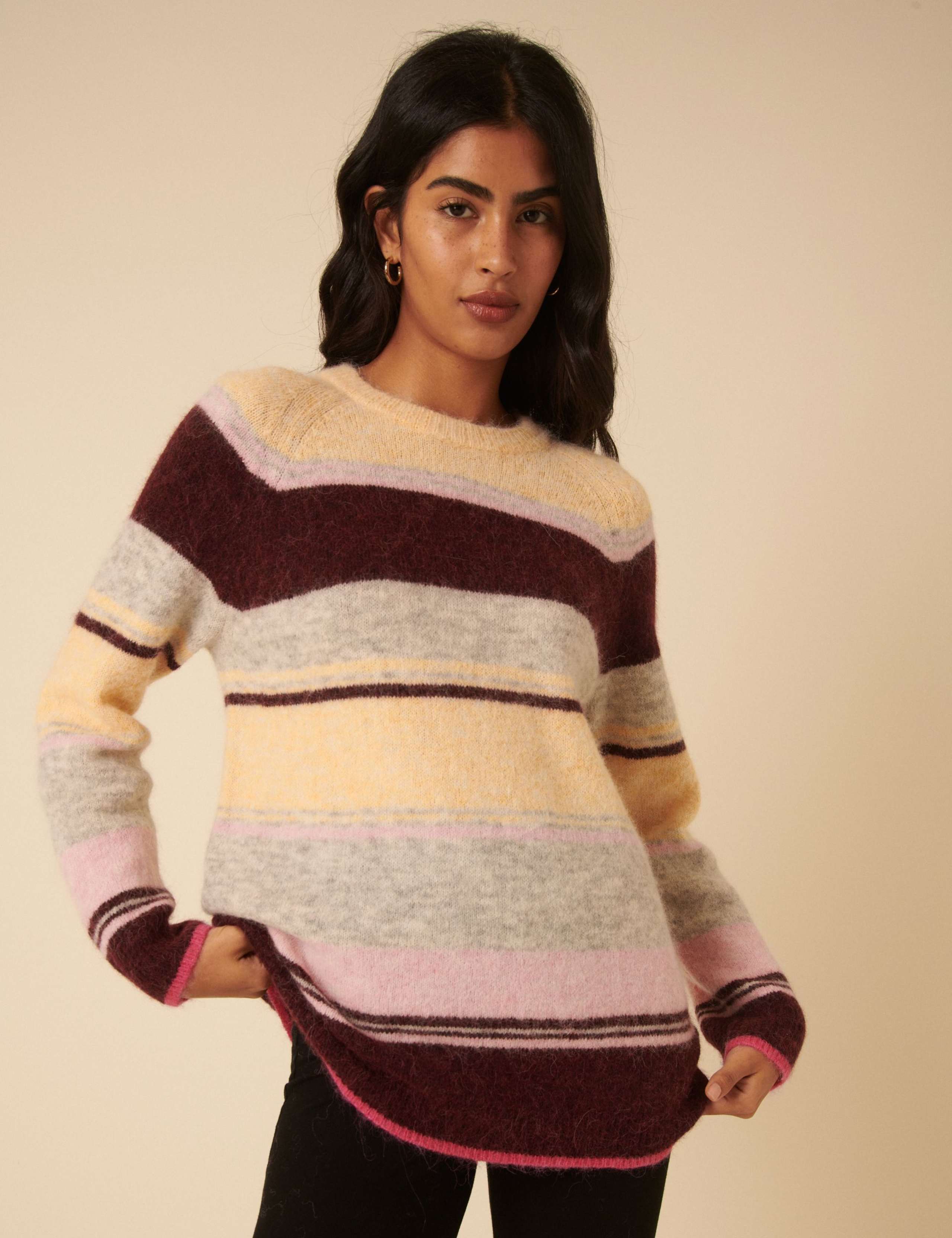 Fluffy Oversized Jumper with Alpaca