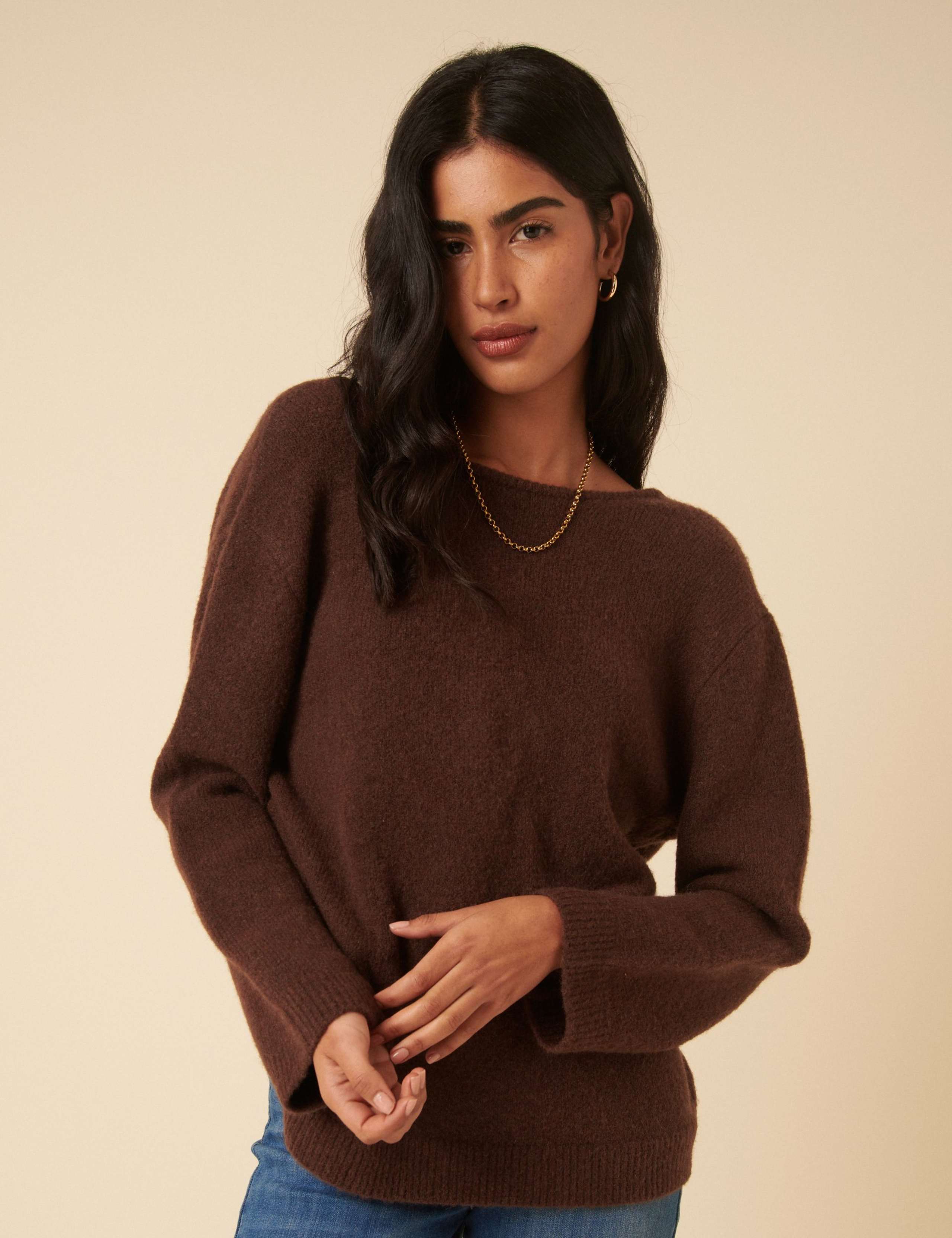 Twist Back Relaxed Jumper