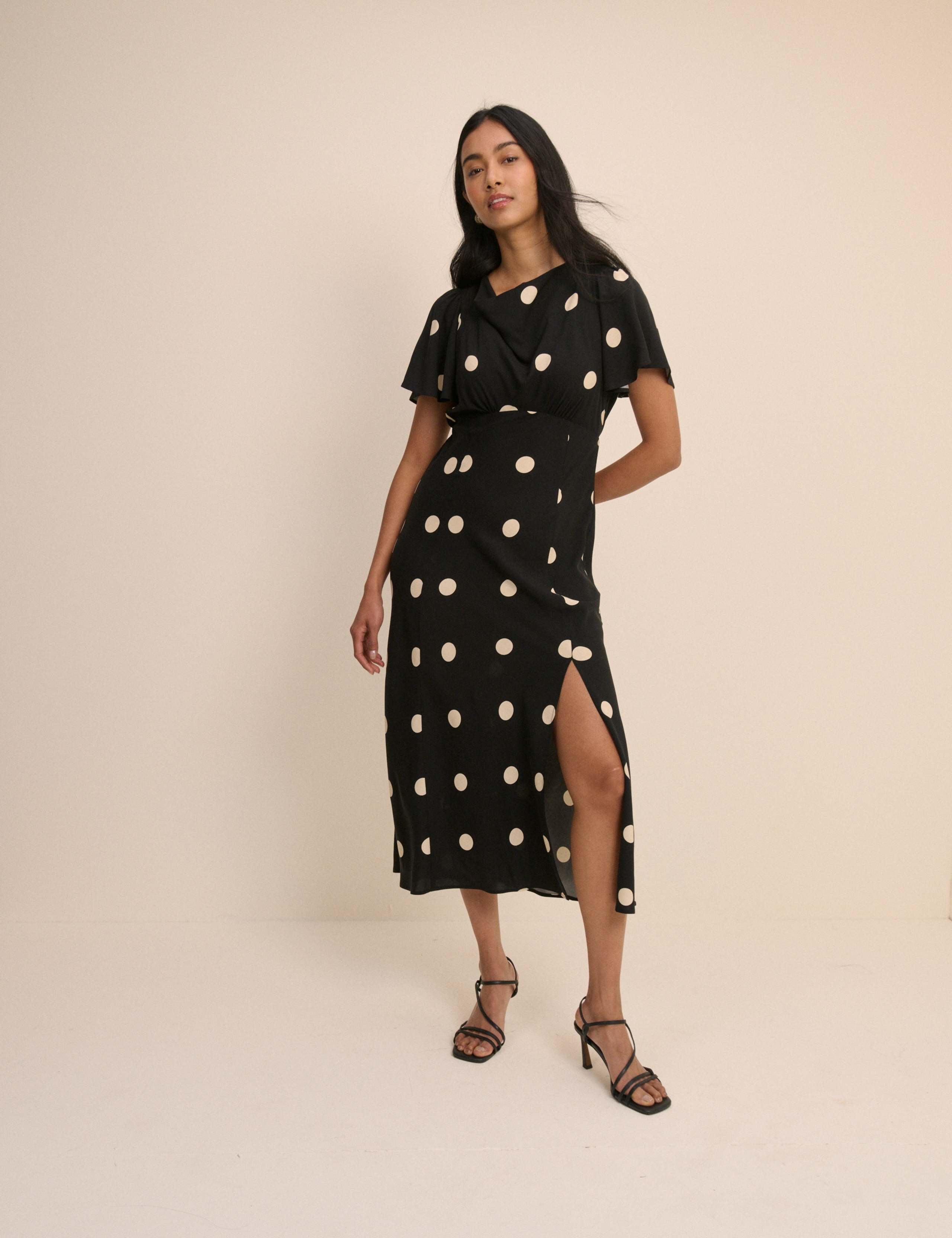 Polka Dot Midi Dress