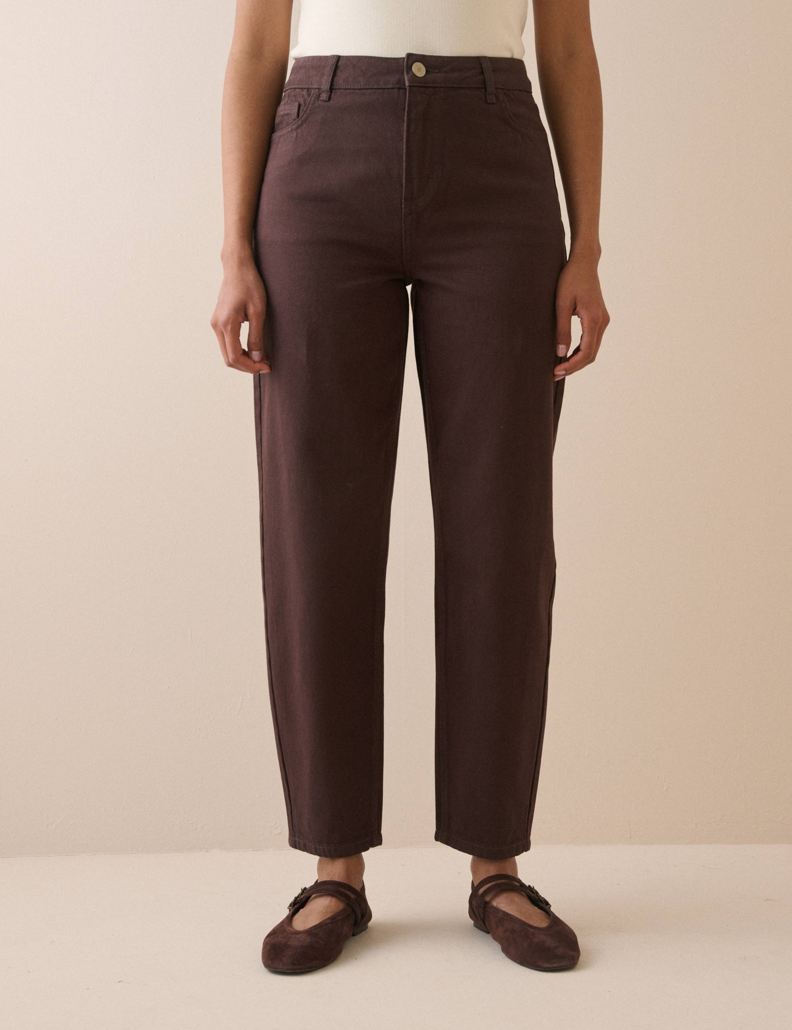 High Waisted Barrel Jeans