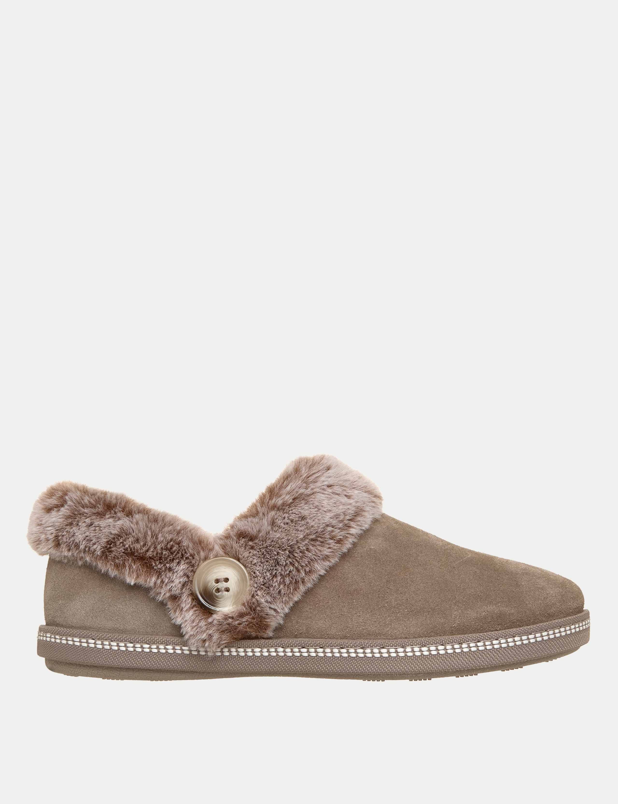 Cozy Campfire French Toast 2 Suede Mule Slippers
