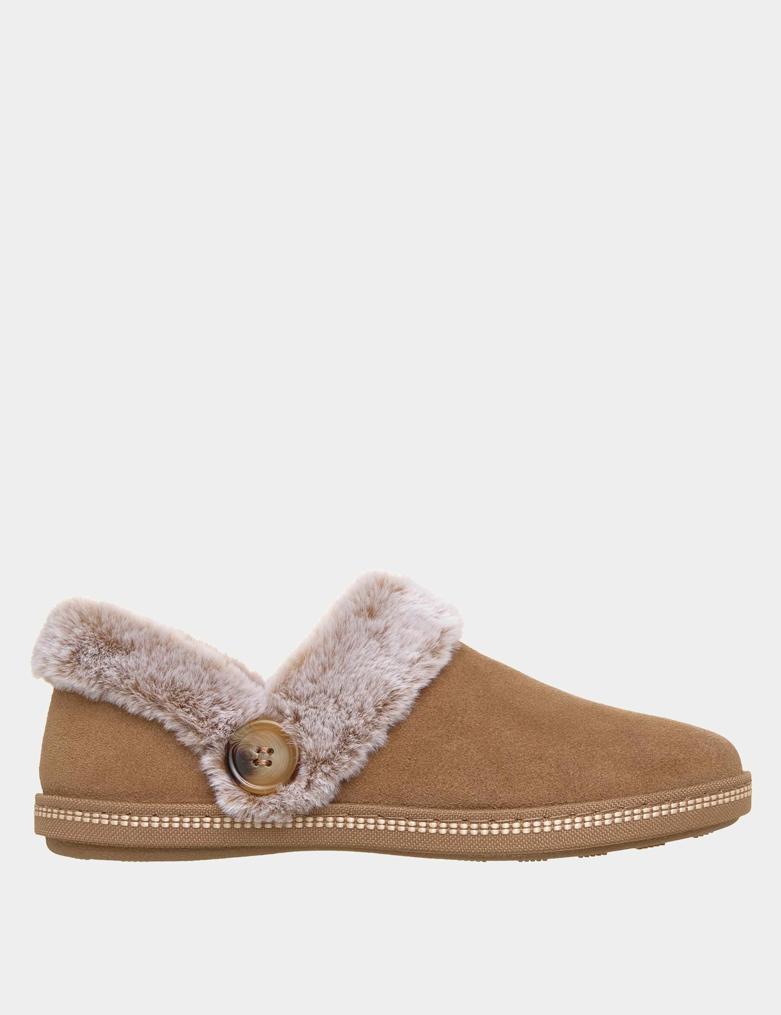 Cozy Campfire French Toast 2 Suede Mule Slippers