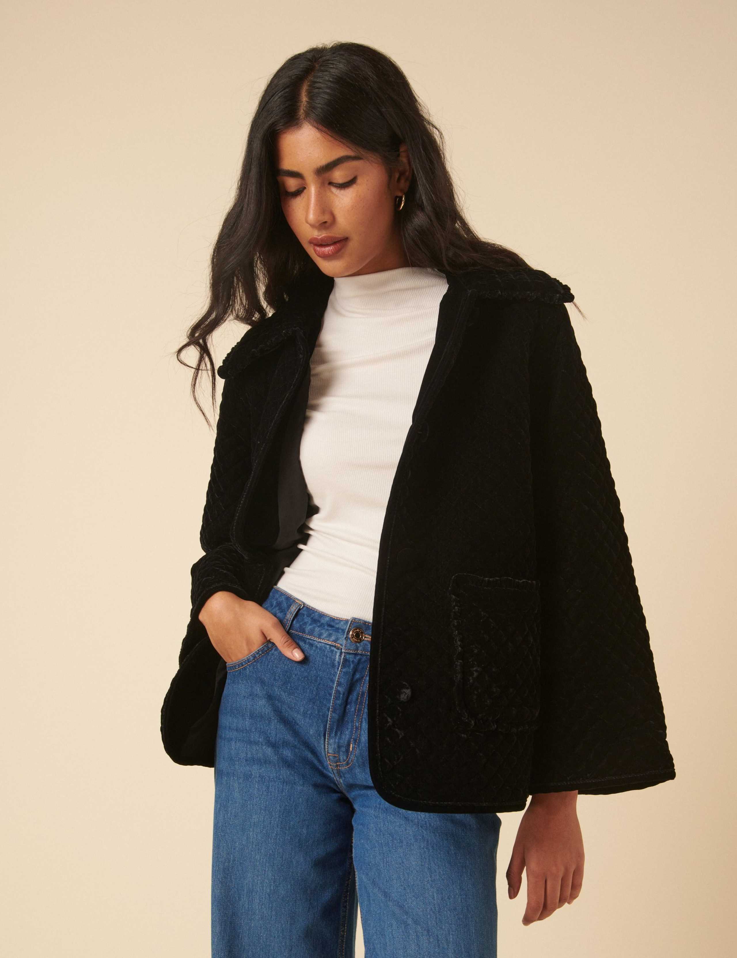 Velvet Quilted Jacket