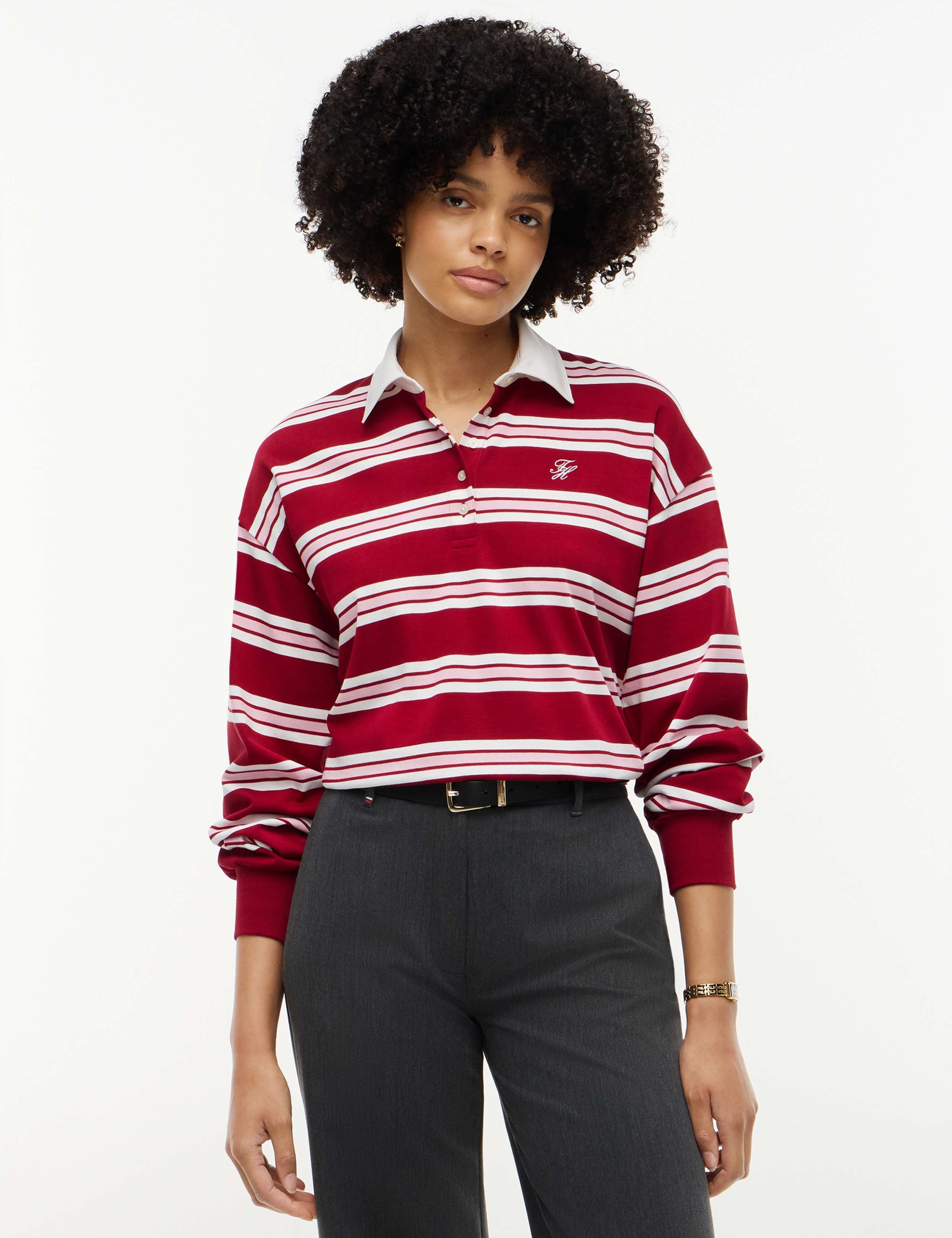 Pure Cotton Striped Rugby Shirt