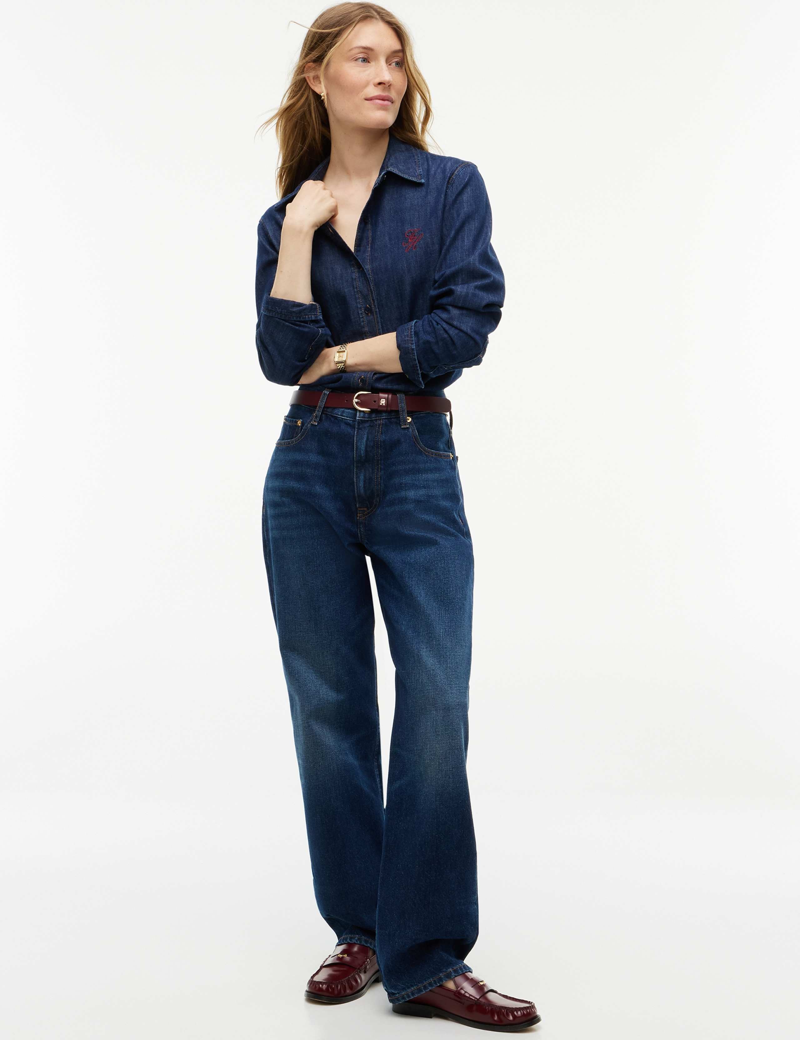 Sarah High Waisted Straight Leg Jeans