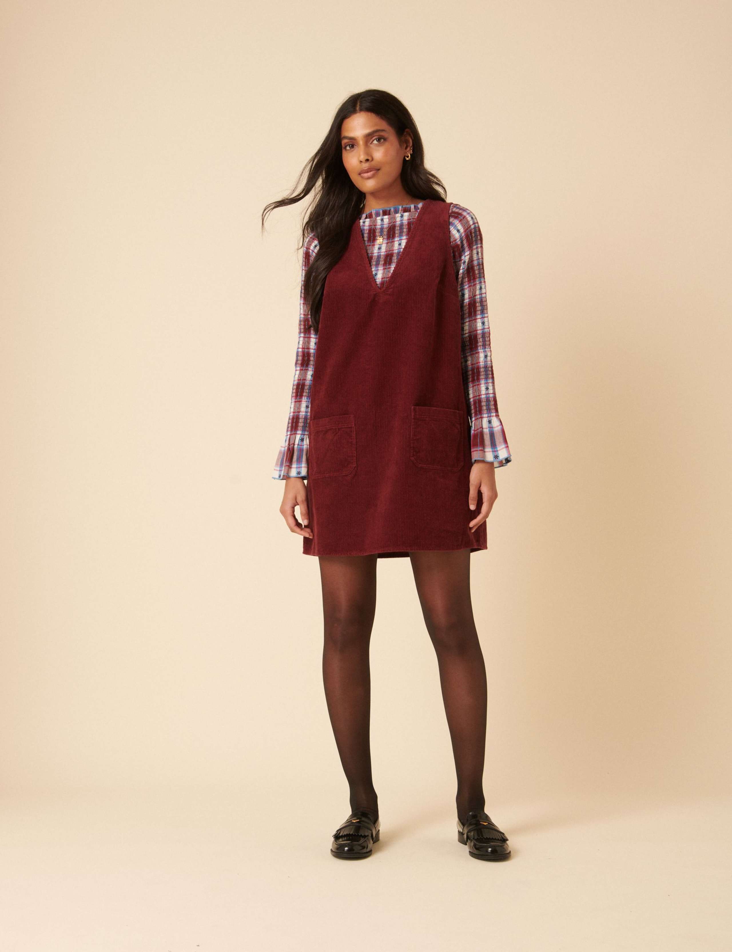 Cord Shift Dress