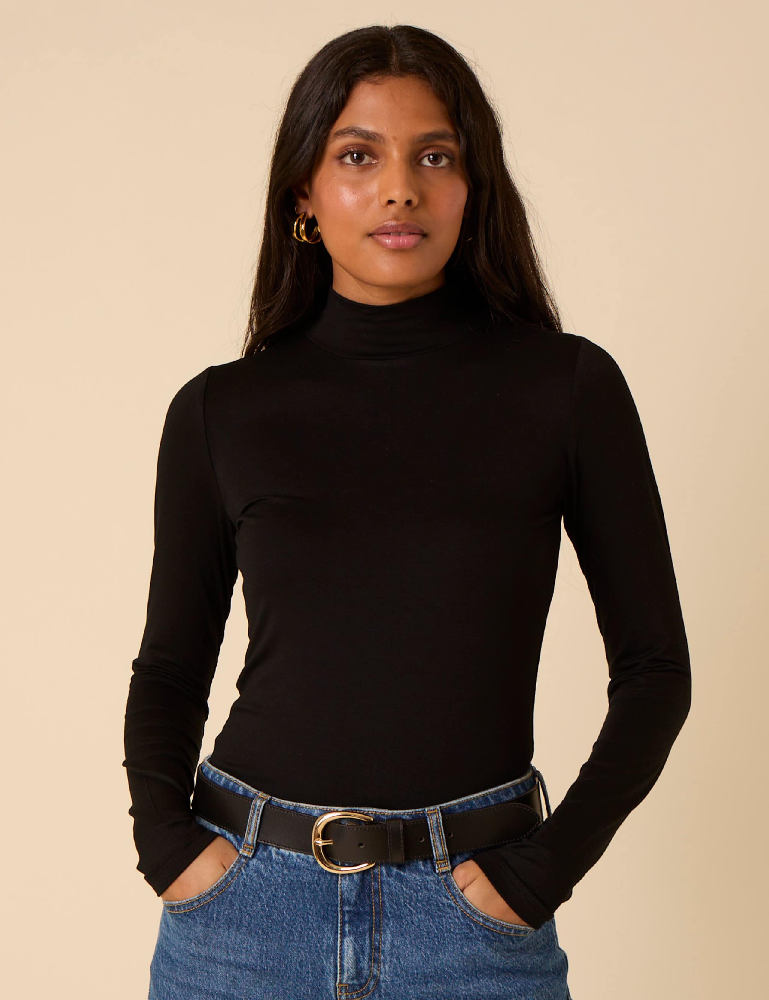 Funnel Neck Top