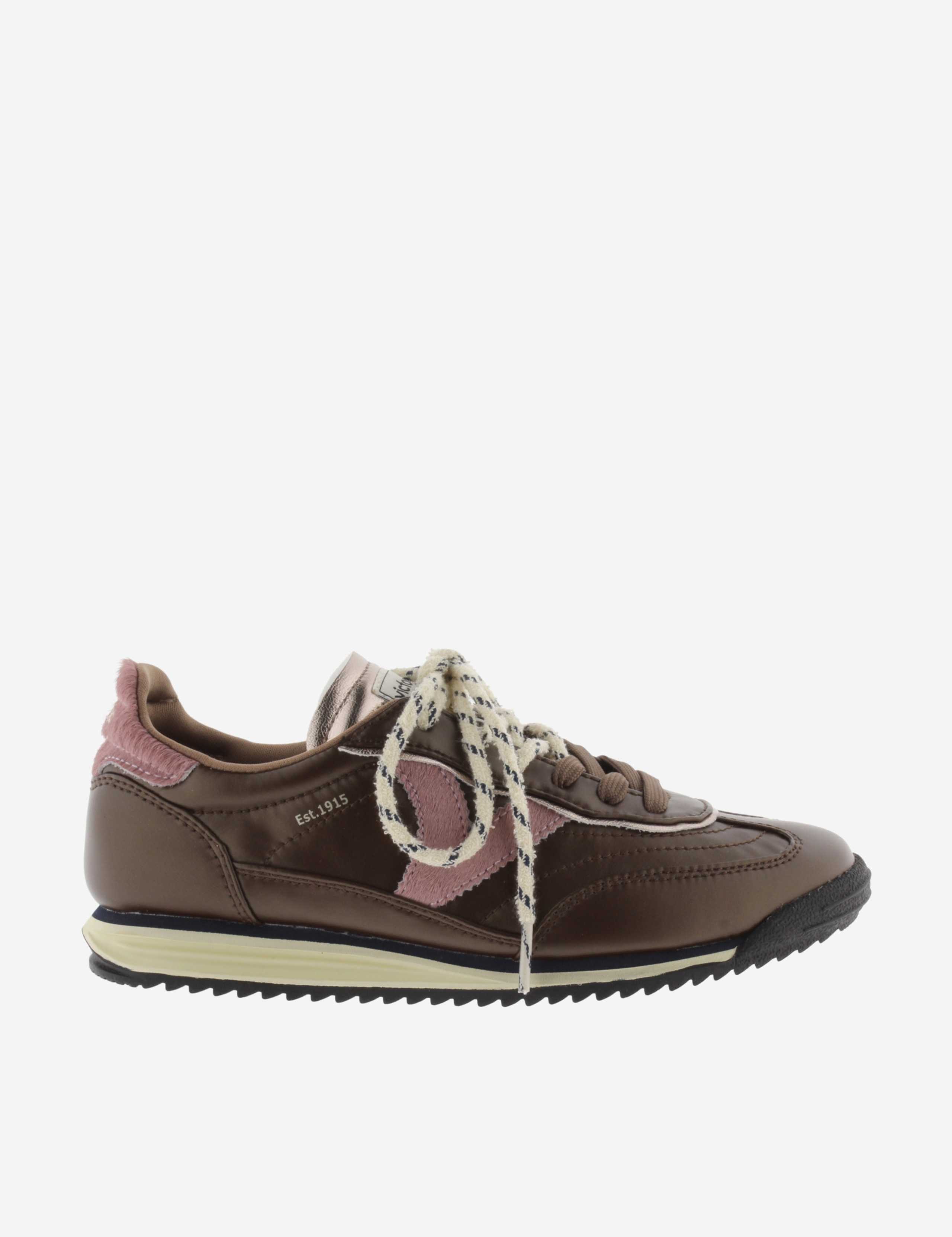 Lace Up Metallic Side Detail Trainers