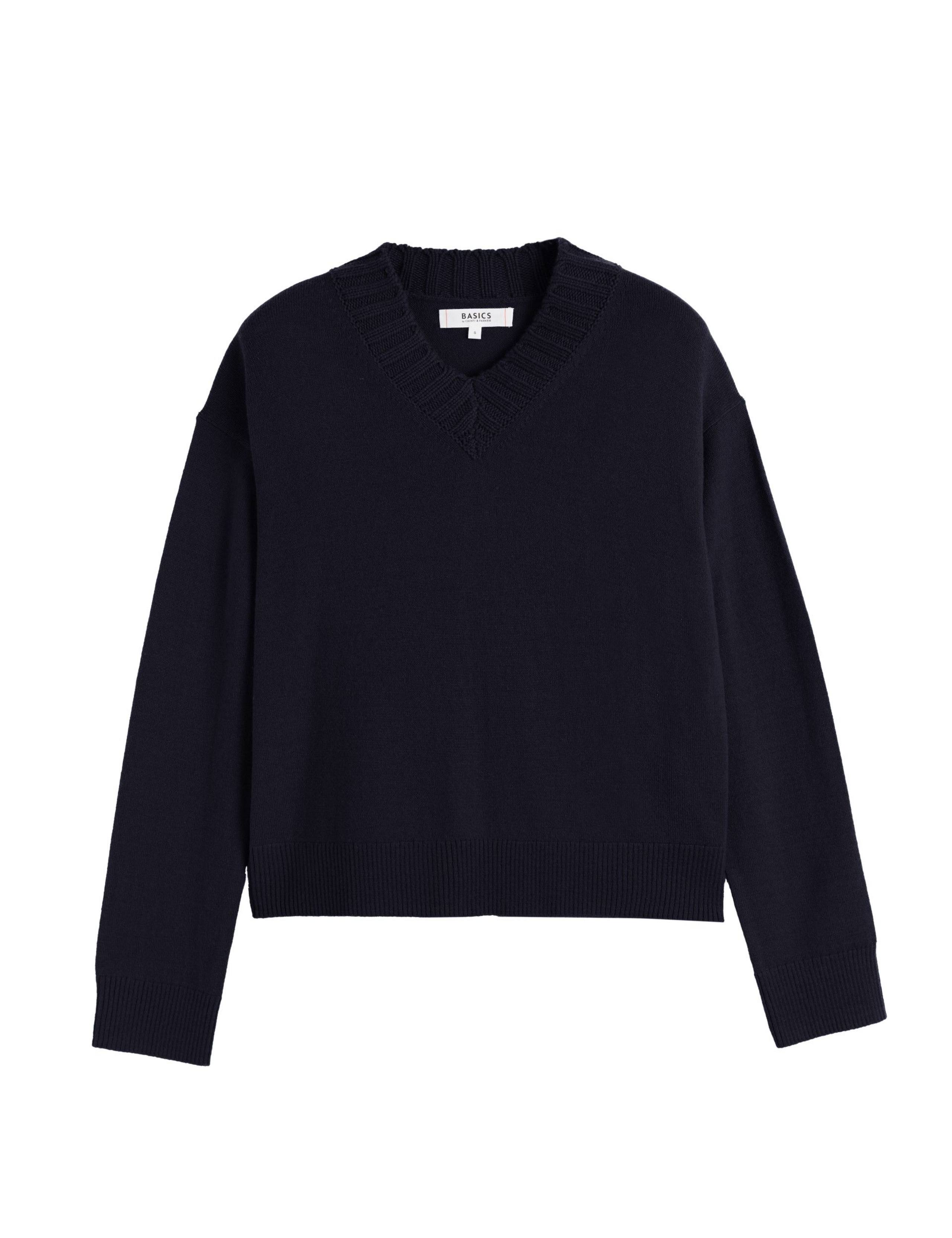 Wool Rich V-Neck Jumper with Cashmere