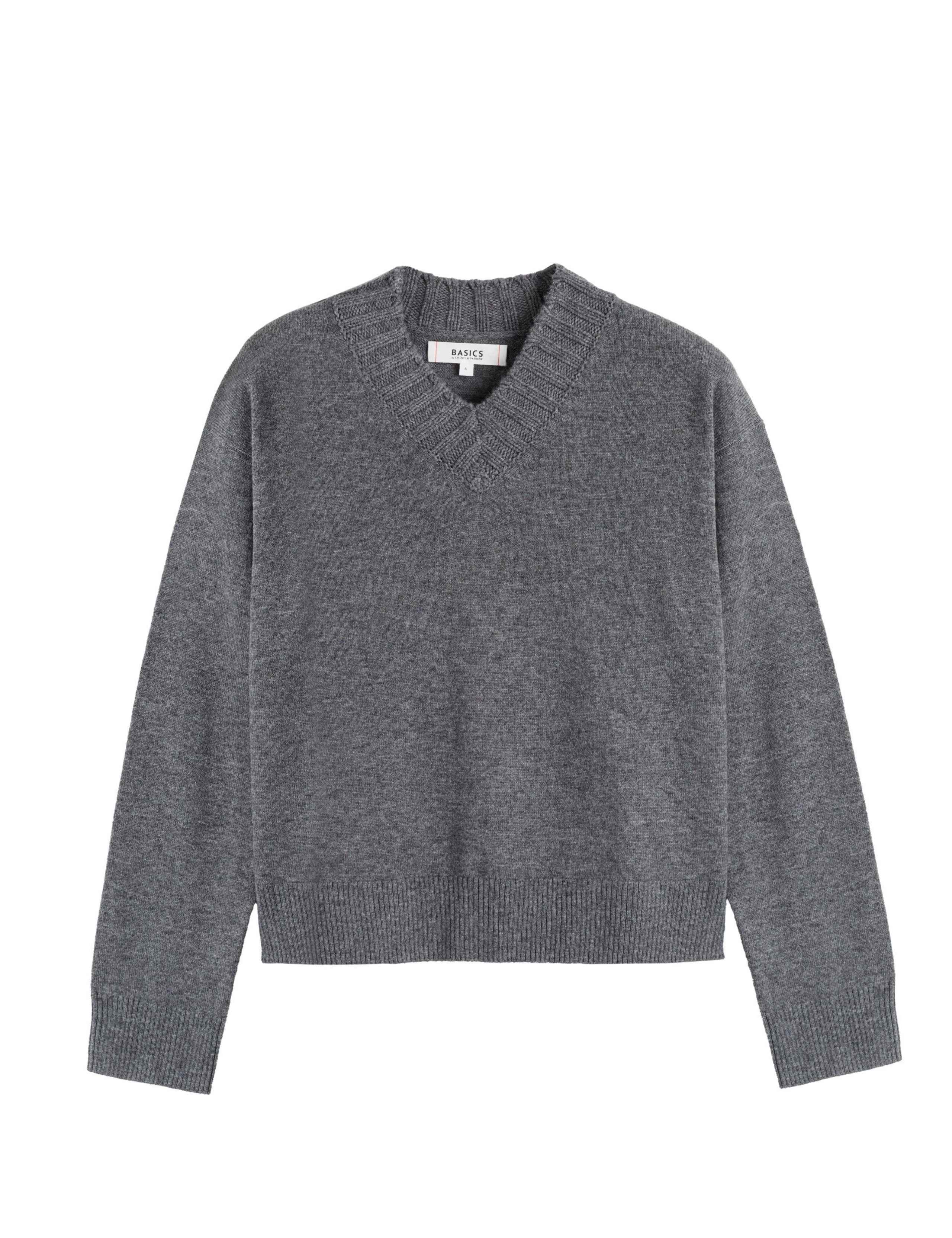 Wool Rich V-Neck Jumper with Cashmere