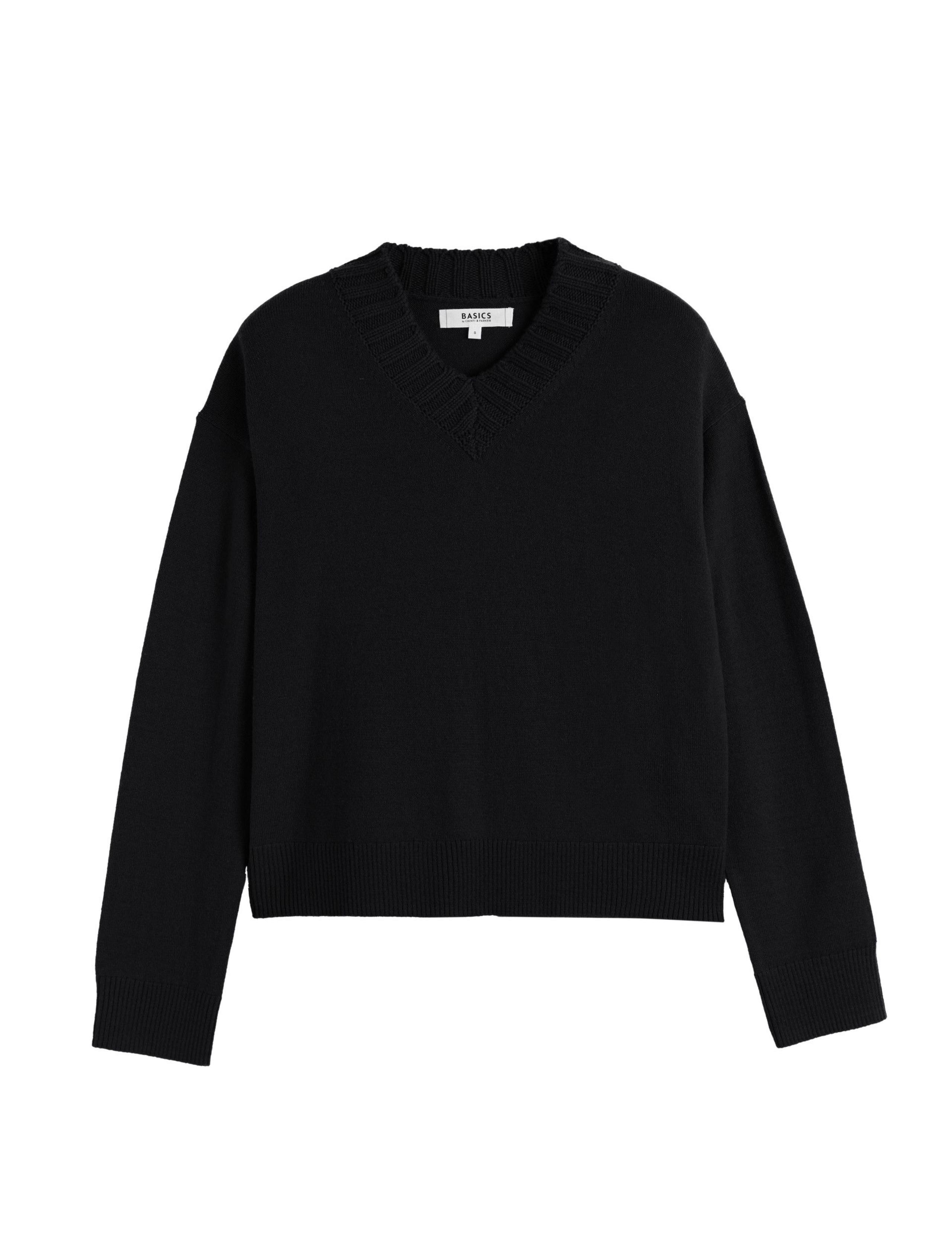 Wool Rich V-Neck Jumper with Cashmere