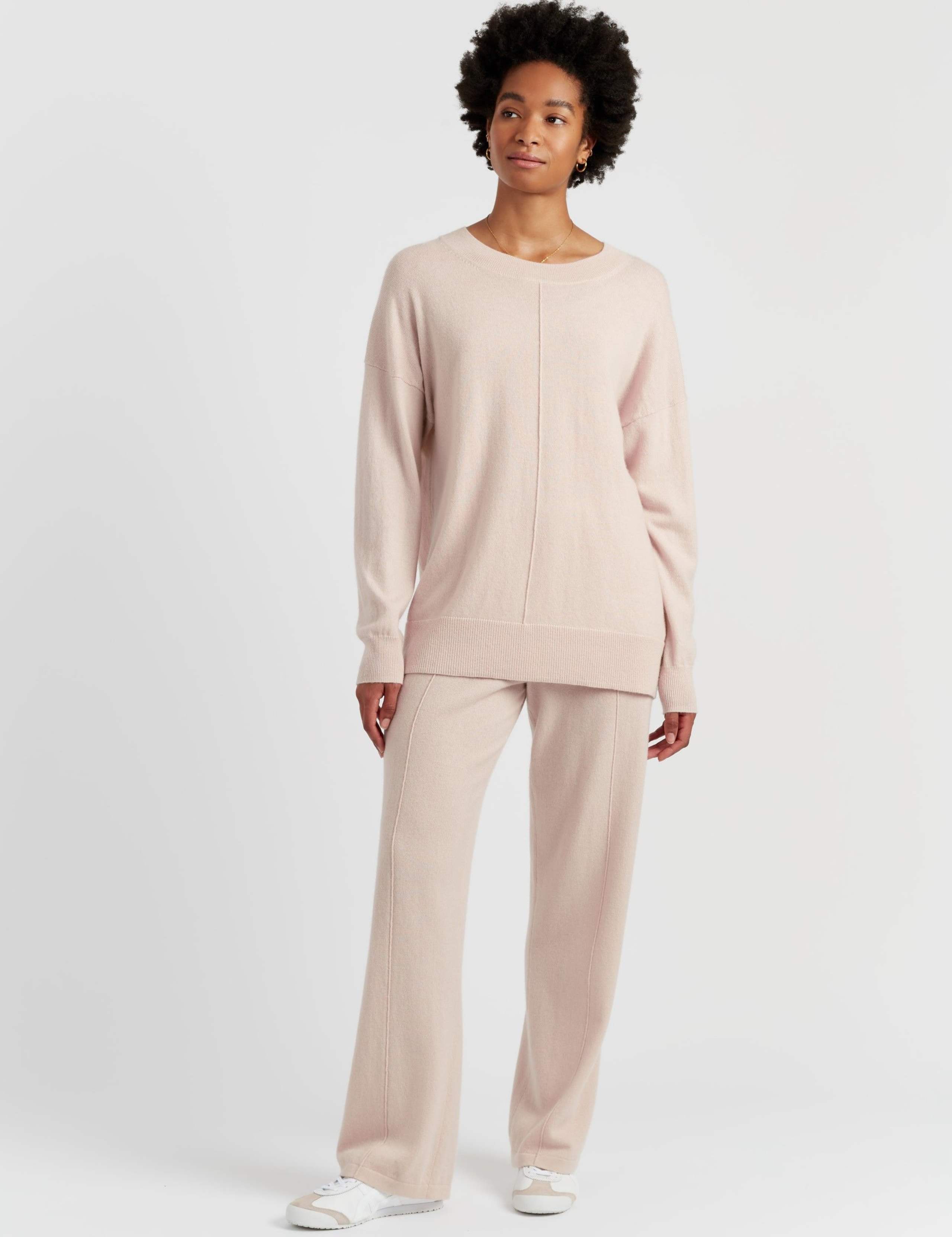 Wol Rich Round Neck Seam Detail Jumper