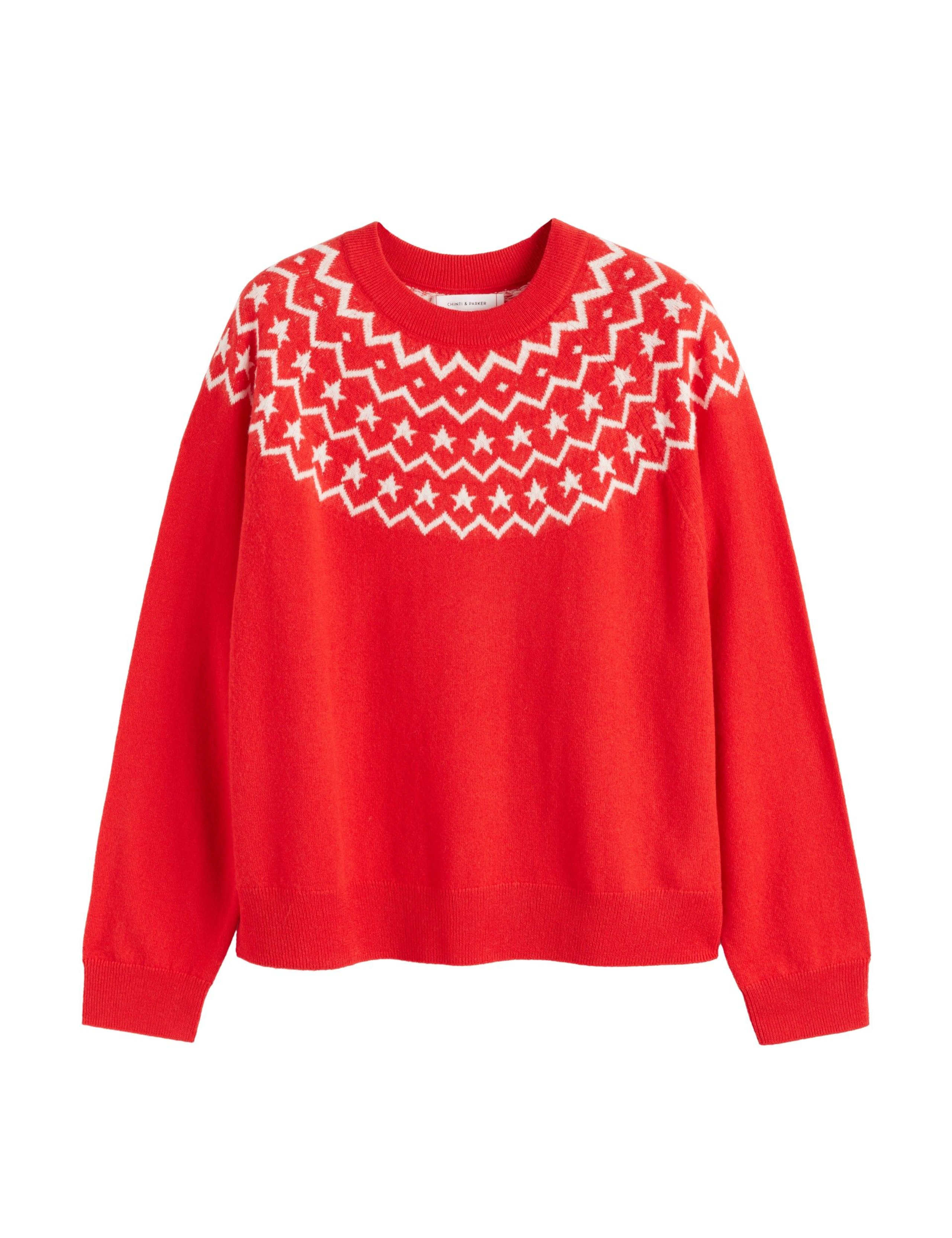 Wool and Cashmere Star Relaxed Jumper