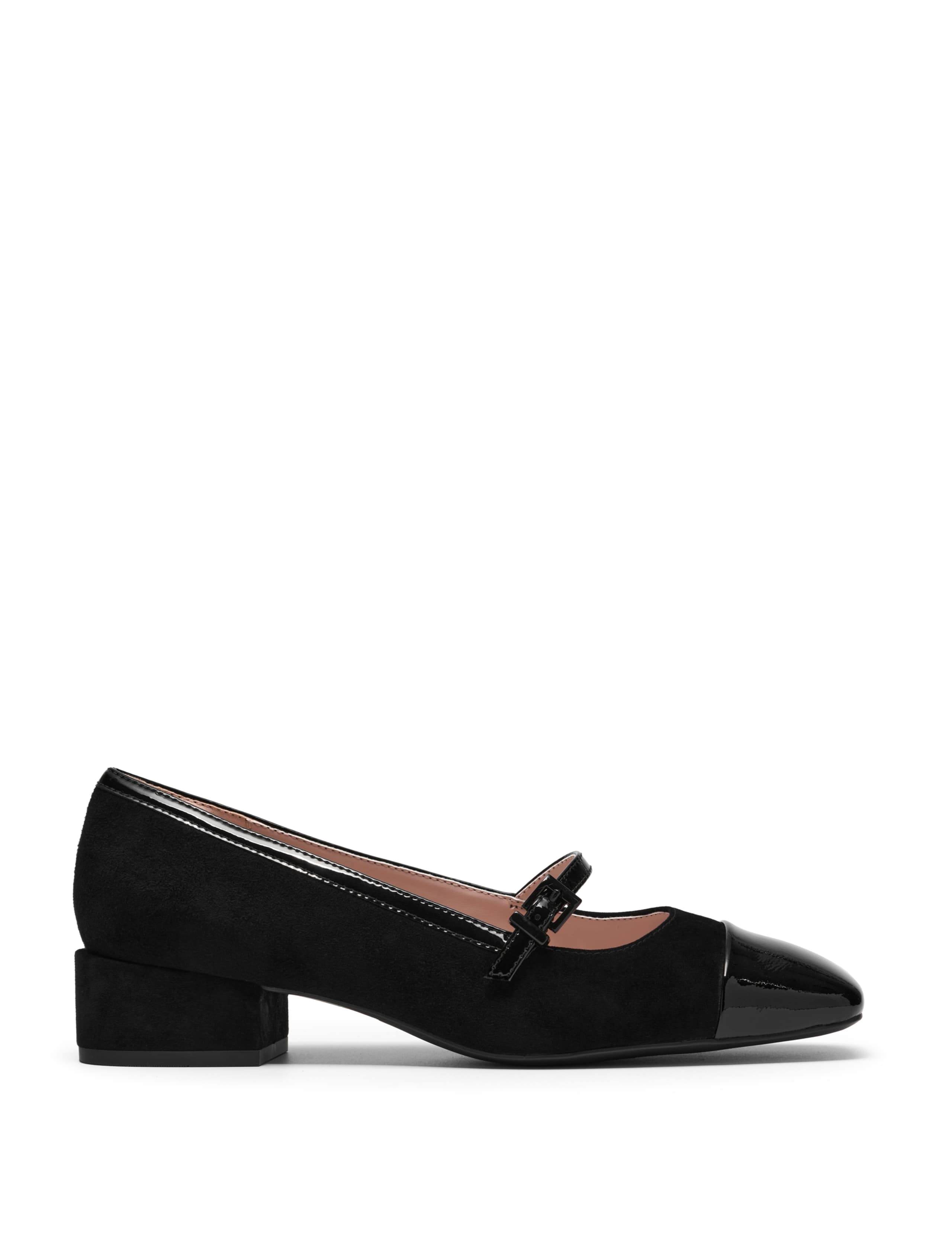 Leather Square Toe Mary Jane Shoes