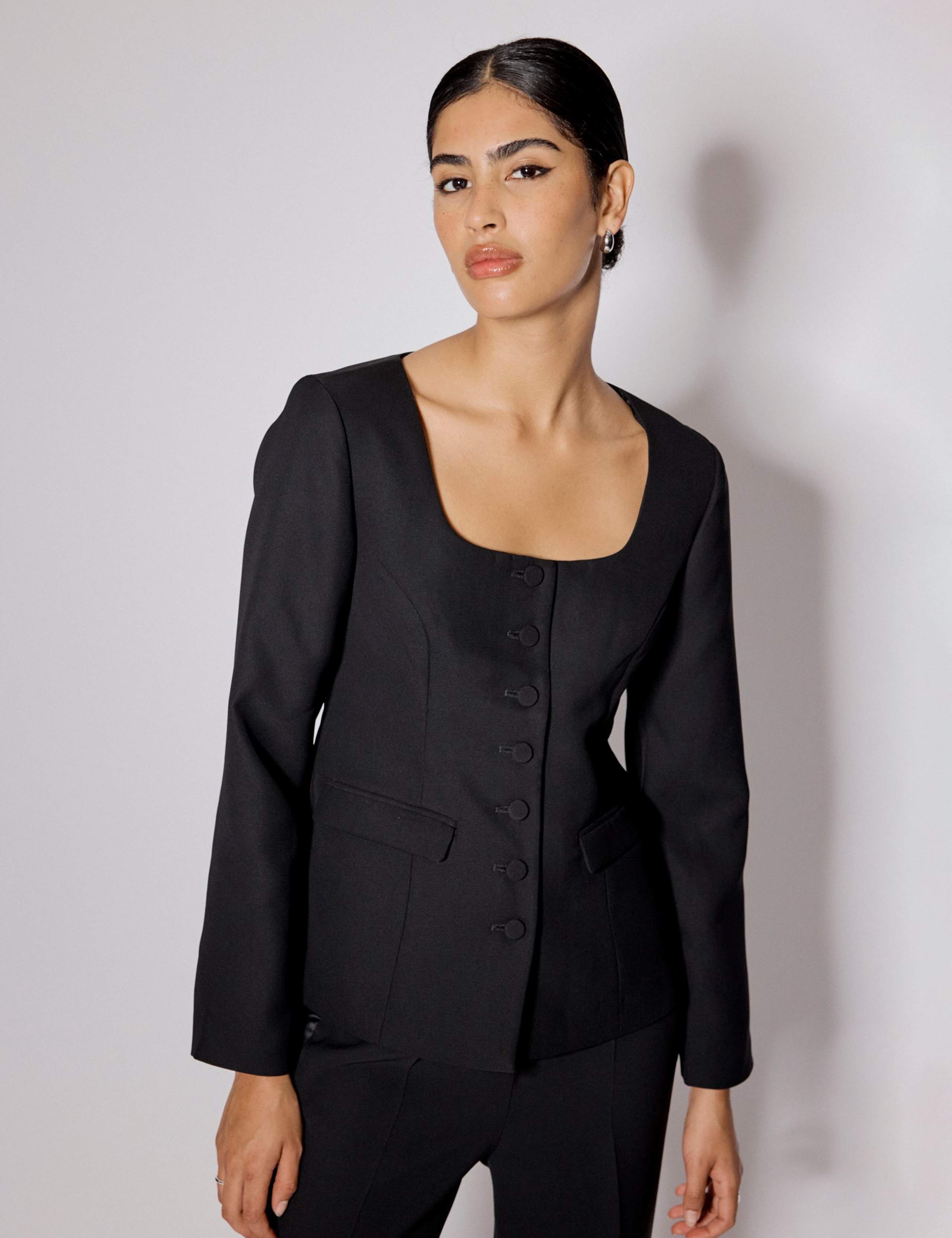 Tailored Square Neck Waistcoat