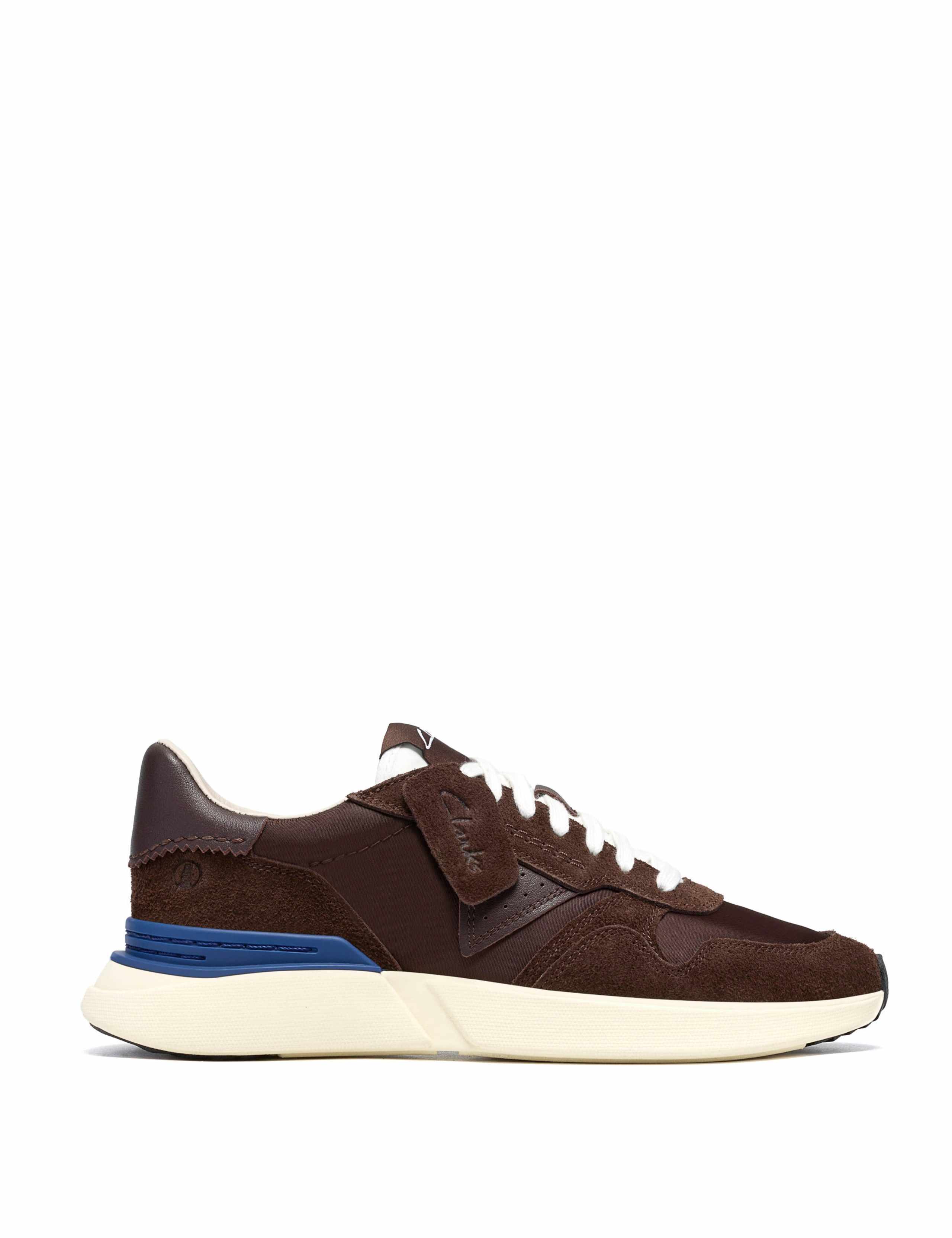 Suede Lace Up Retro Trainers