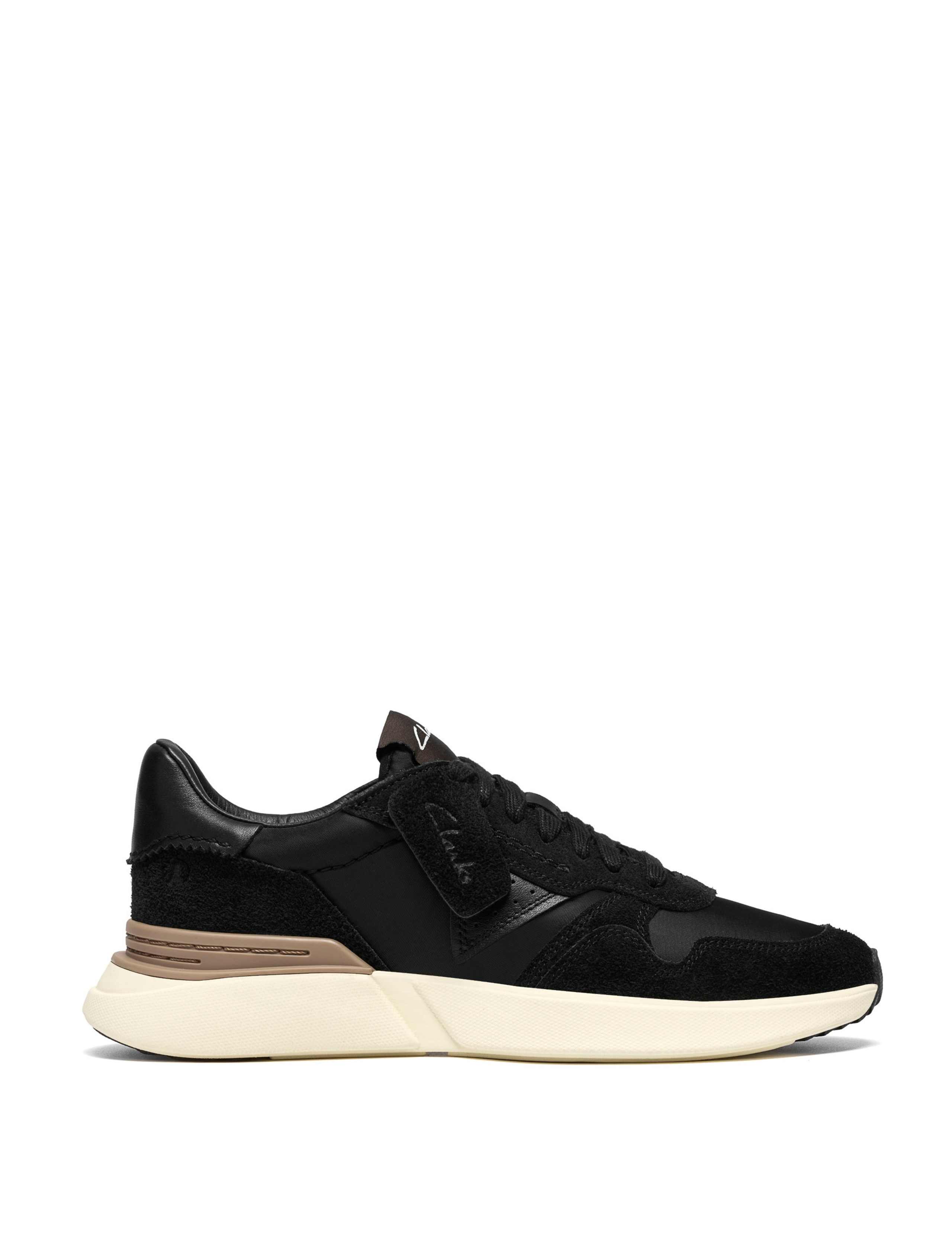 Suede Lace Up Retro Trainers