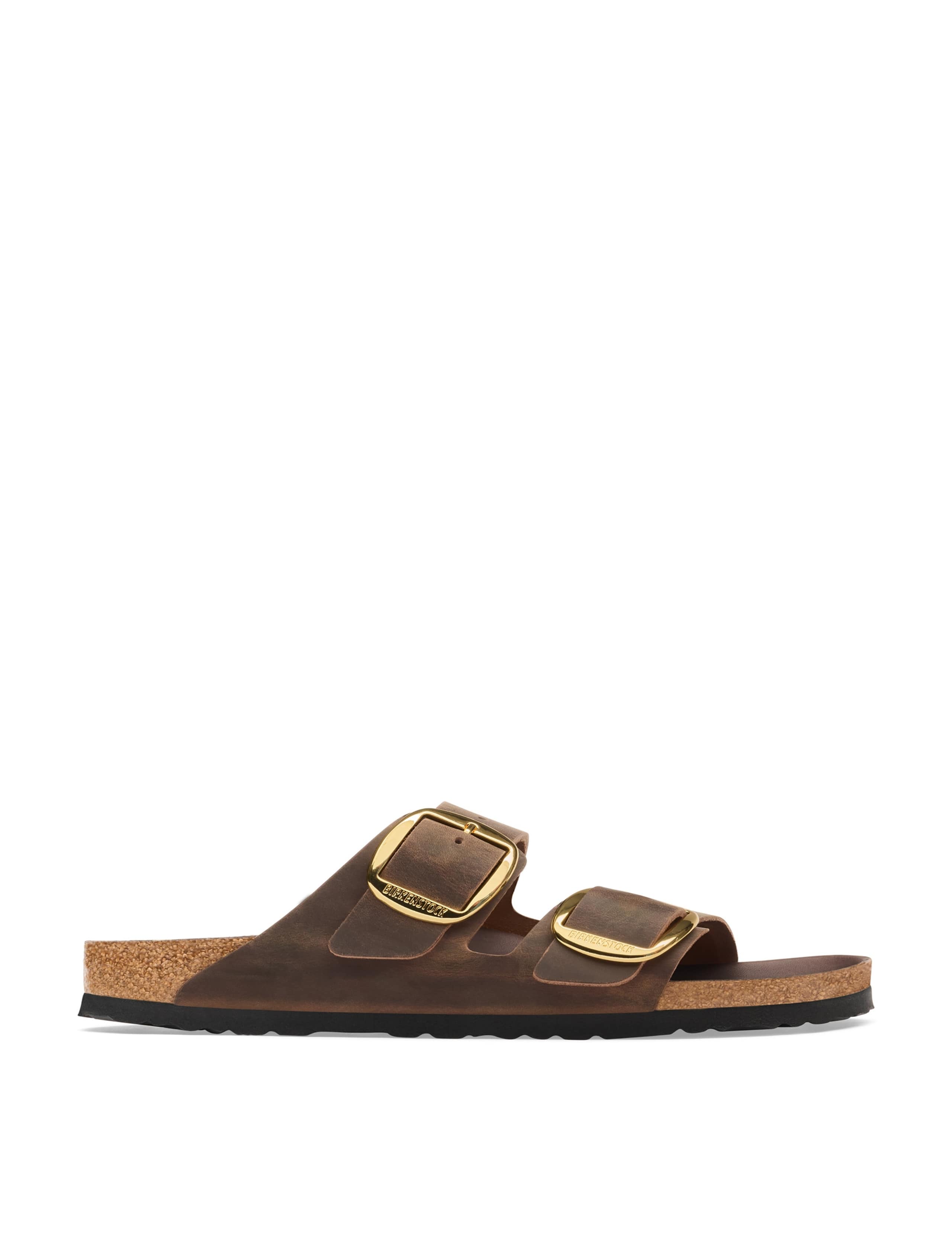 Arizona Big Buckle Oiled Leather Sliders