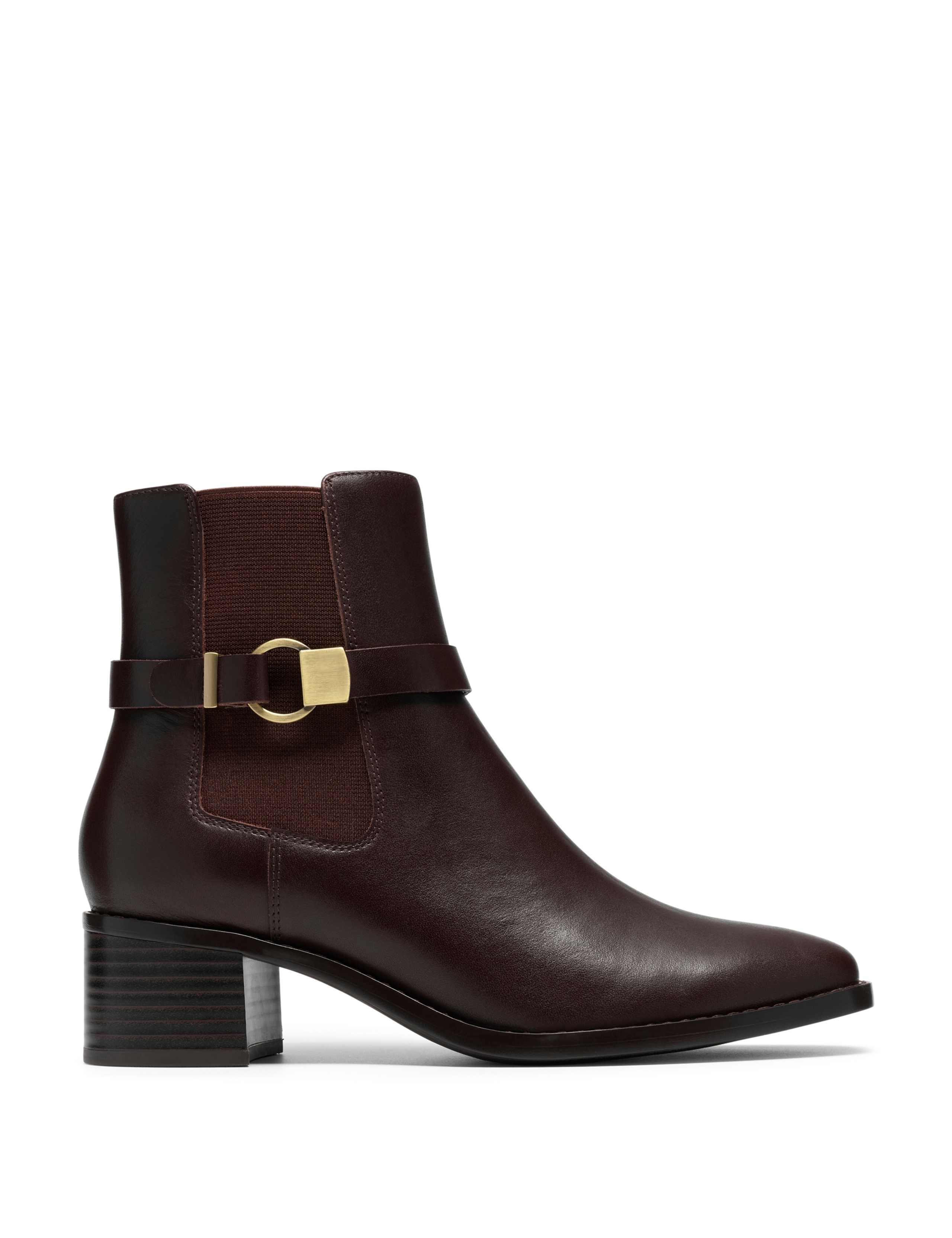 Wrenn Buckle Leather Ankle Boots