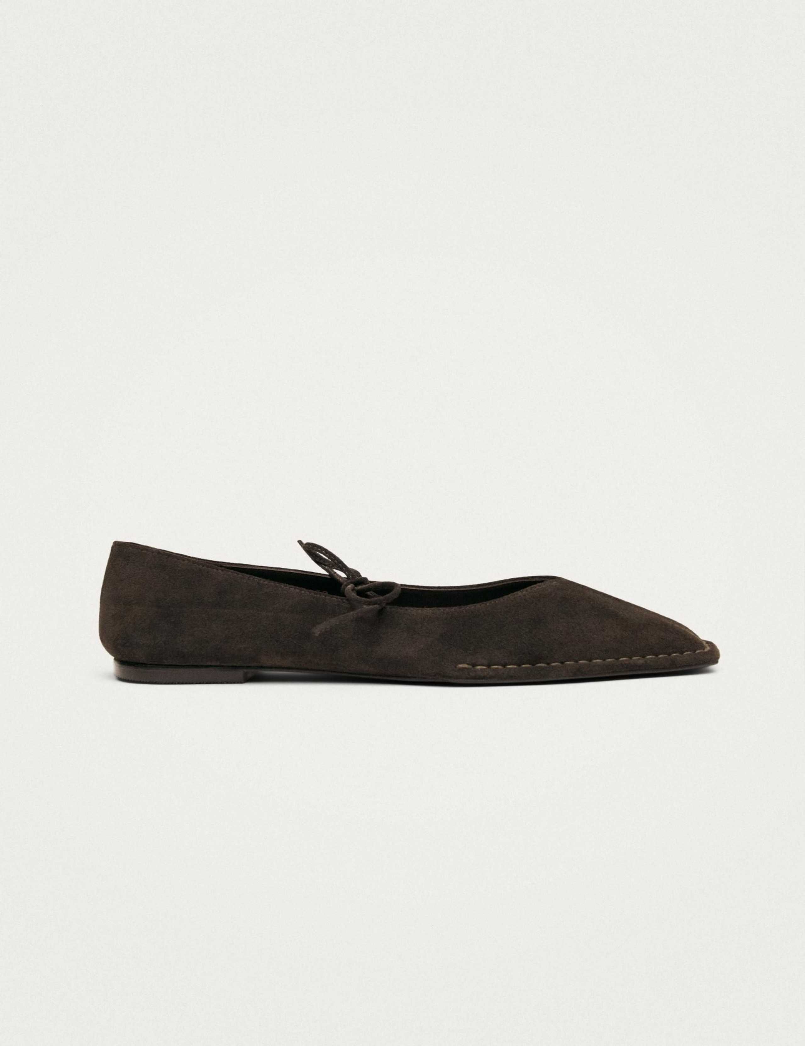 Swat Suede Bow Ballet Flats