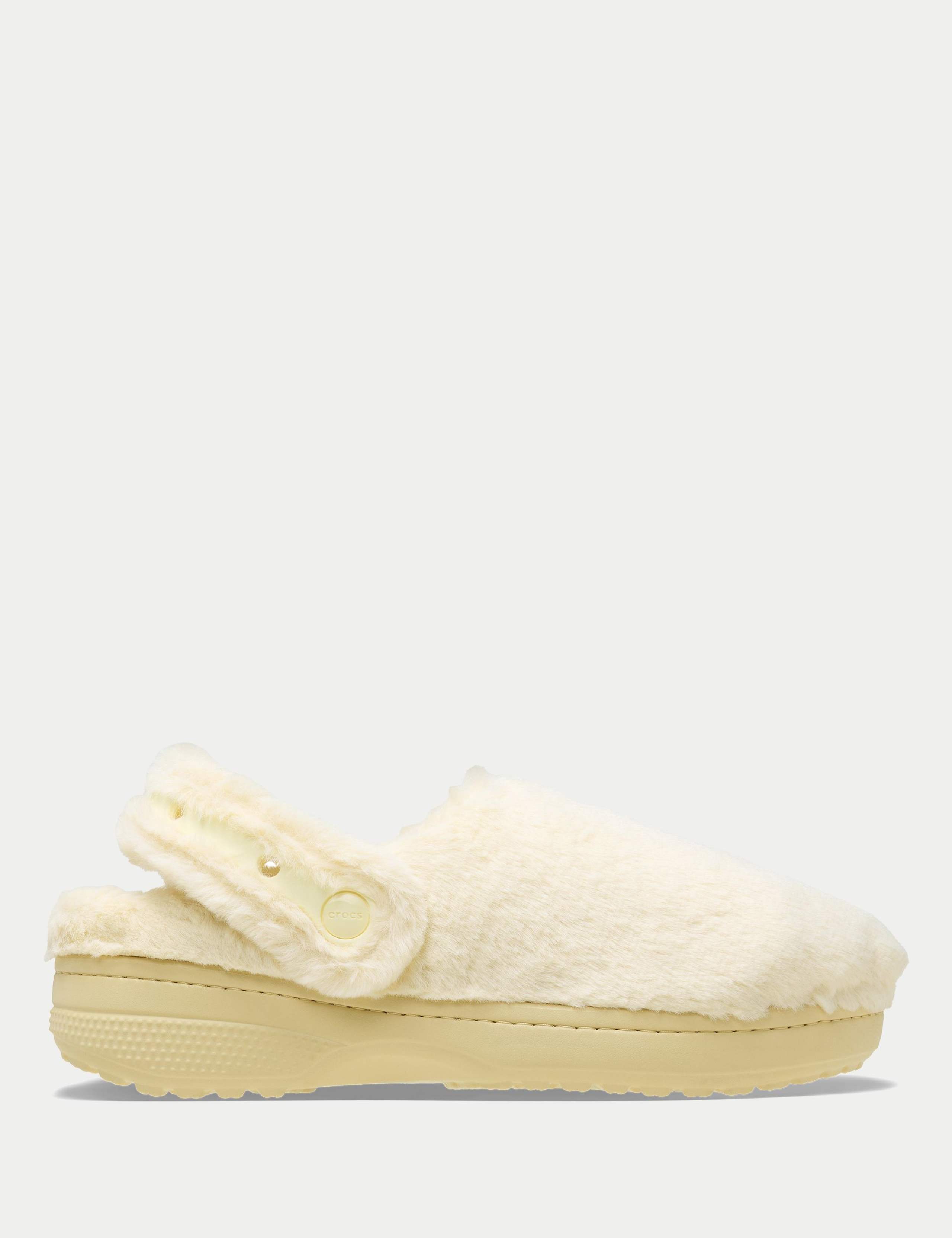 Classic Unfurgettable Faux Fur Flatform Clogs