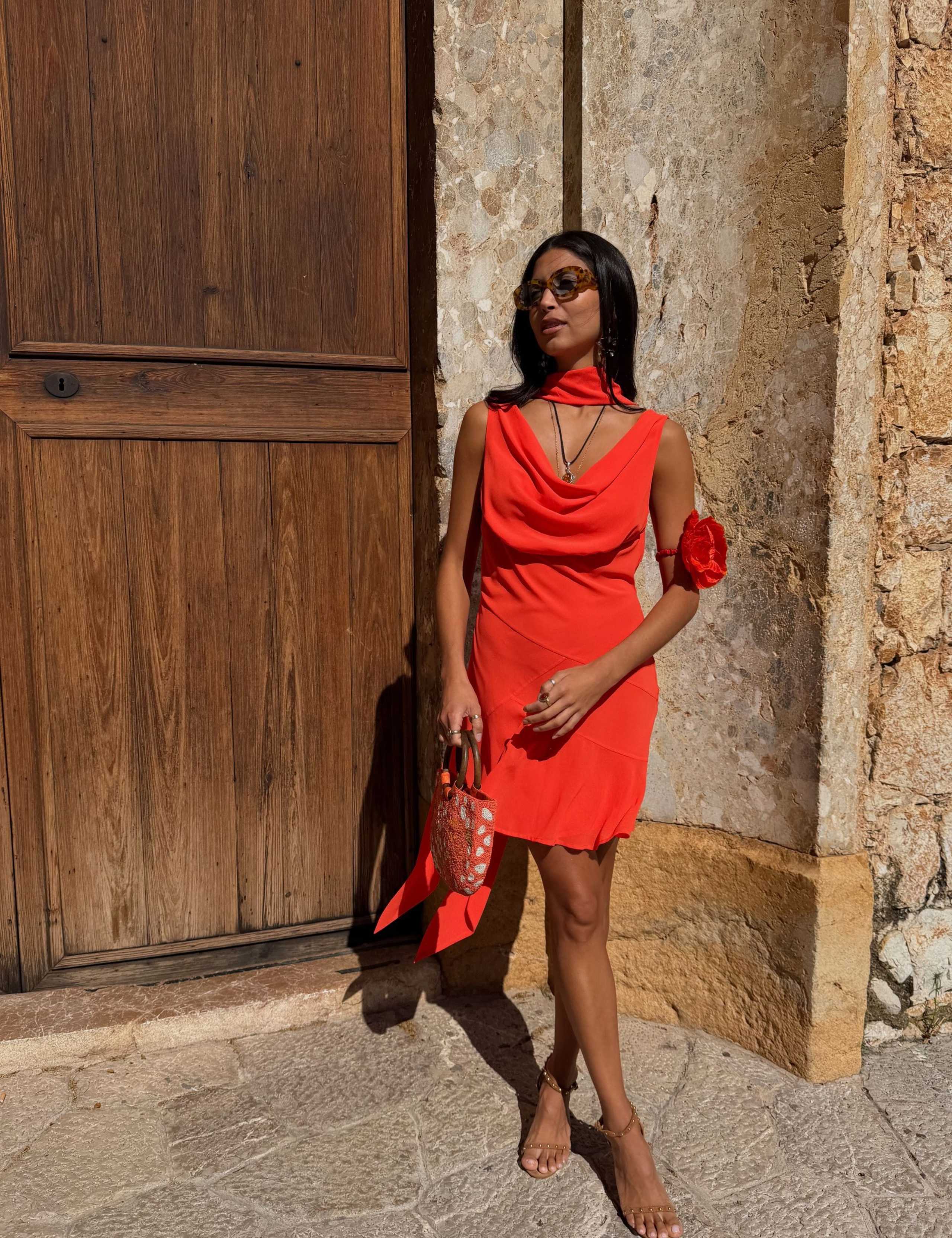 Tomato Mini Sophie Dress