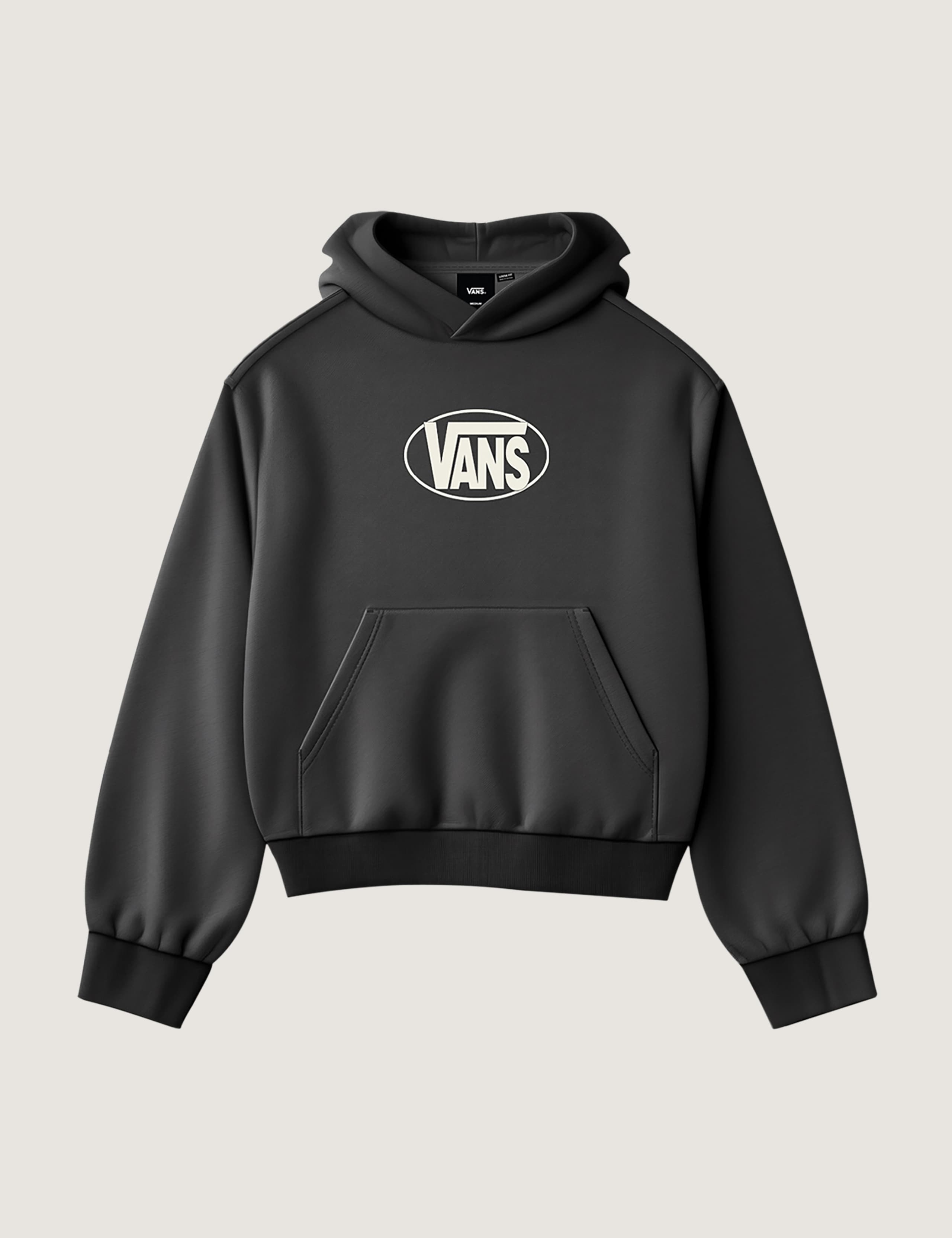 Oval Logo Relaxed Pure Cotton Hoodie