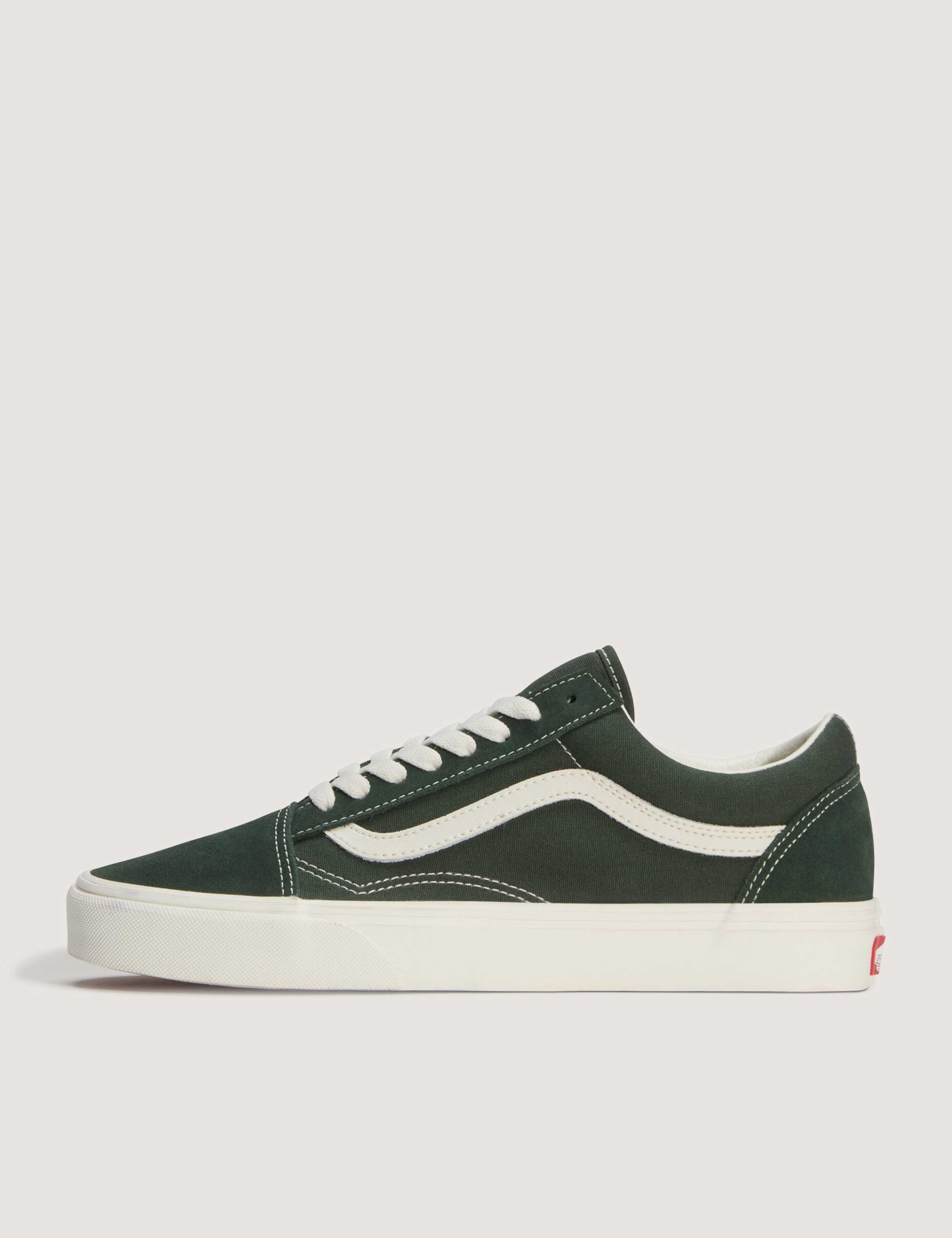 Old Skool Suede & Canvas Lace Up Trainers