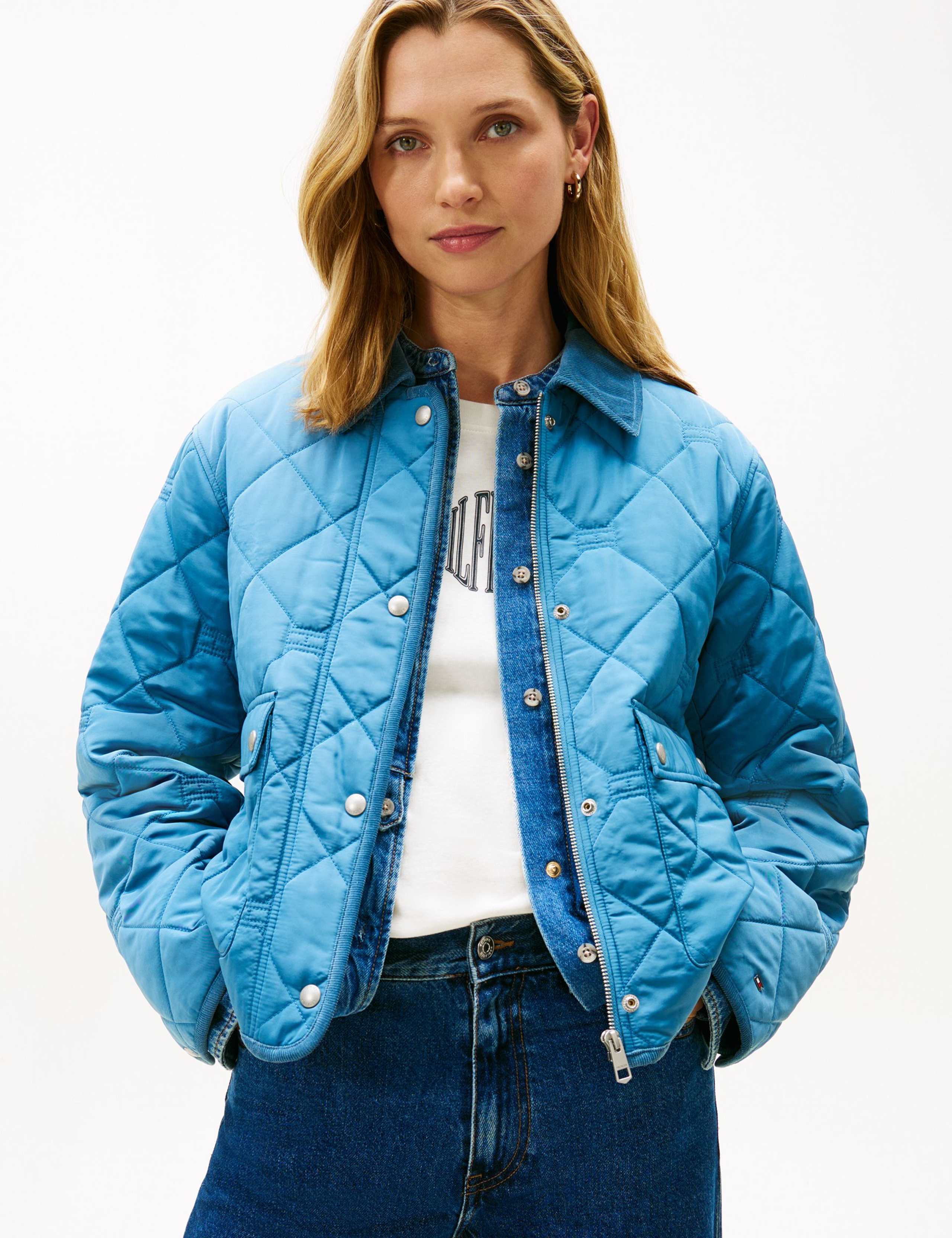 Padded Quilted Short Utility Jacket