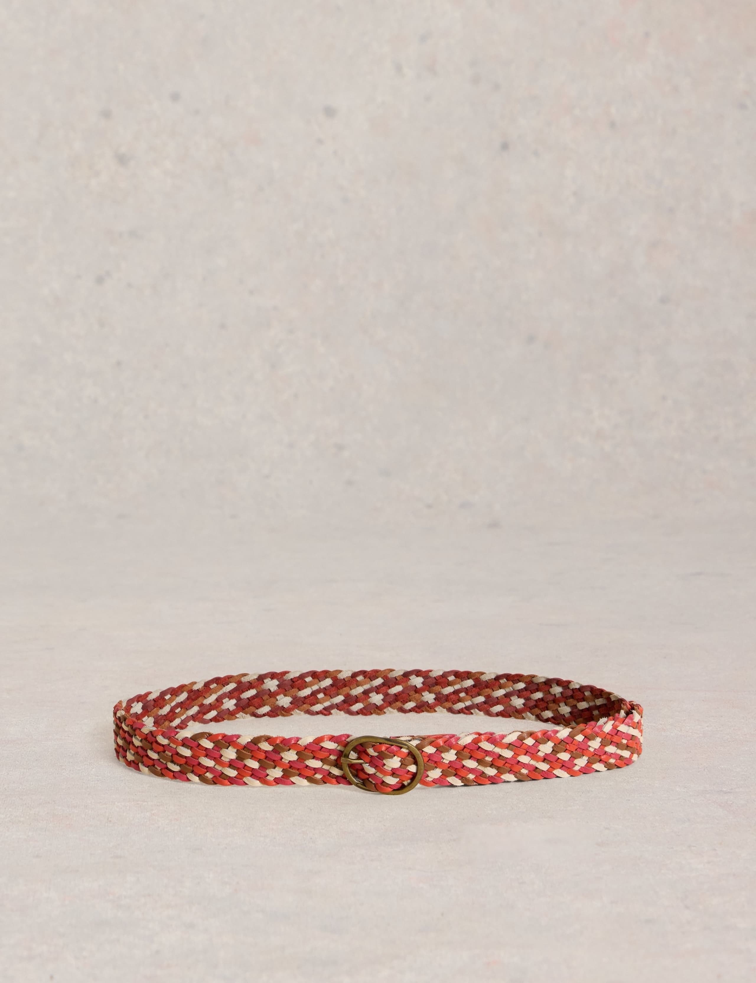 Leather Woven Jeans Belt