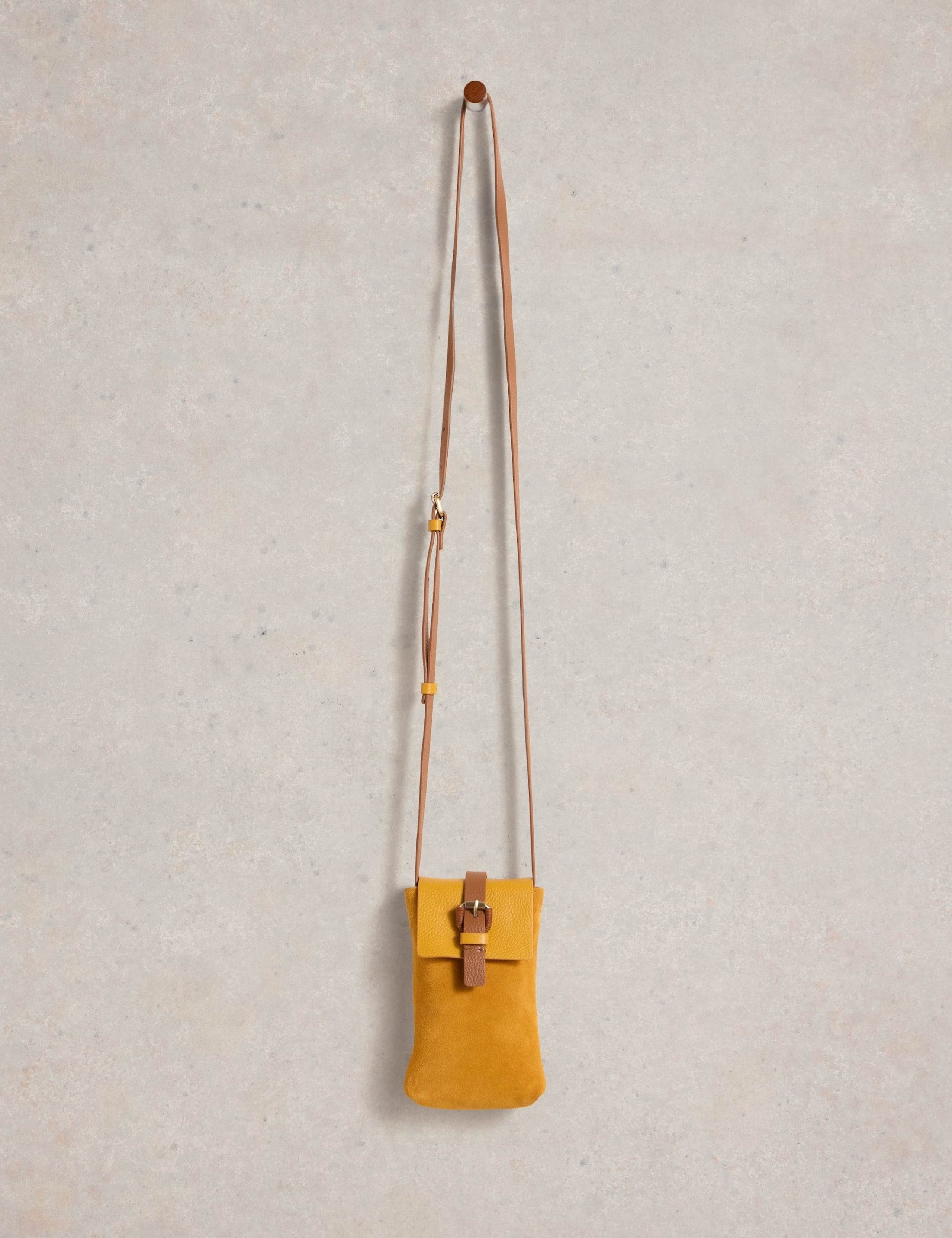 Leather Buckle Cross Body Phone Bag