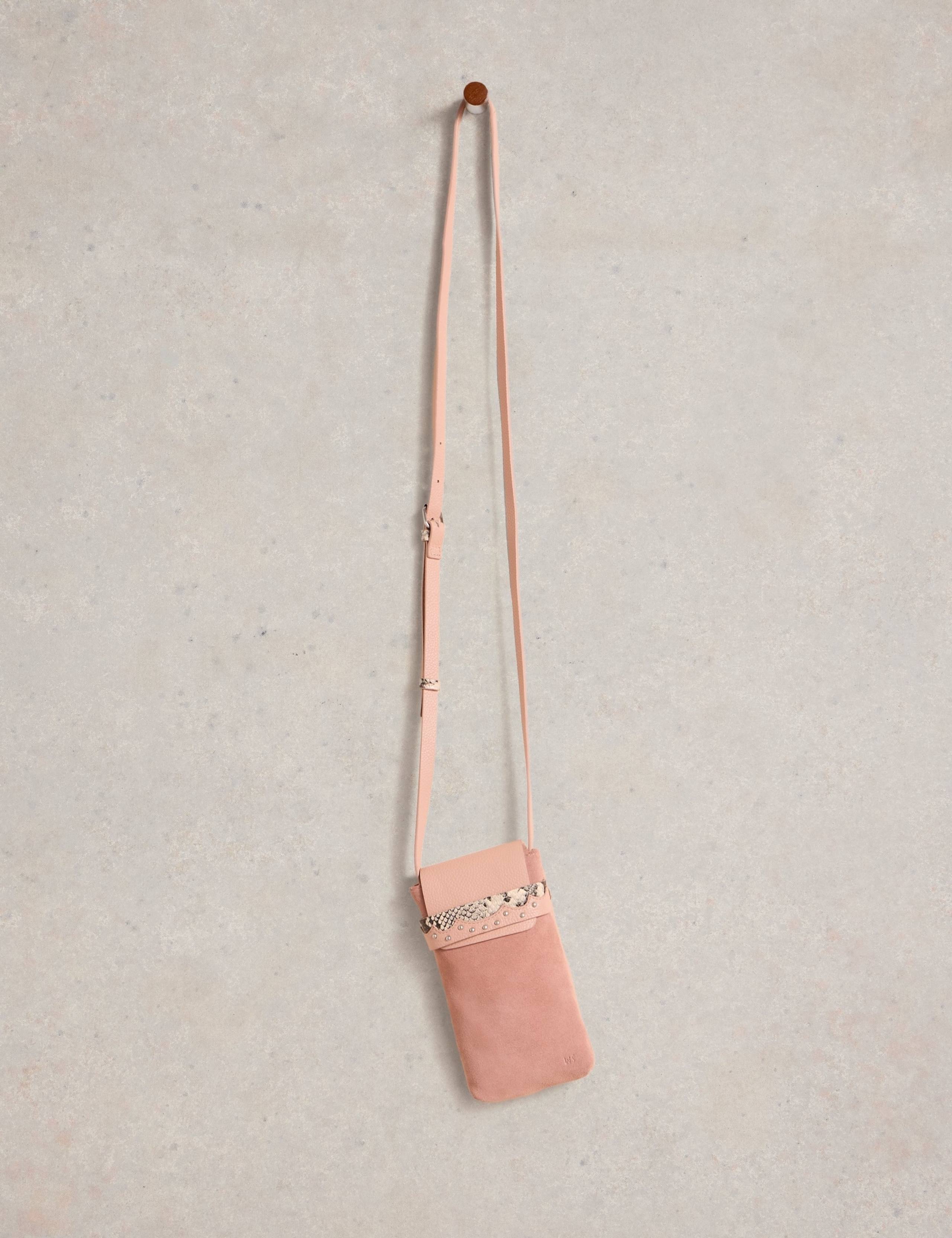 Leather and Suede Phone Bag