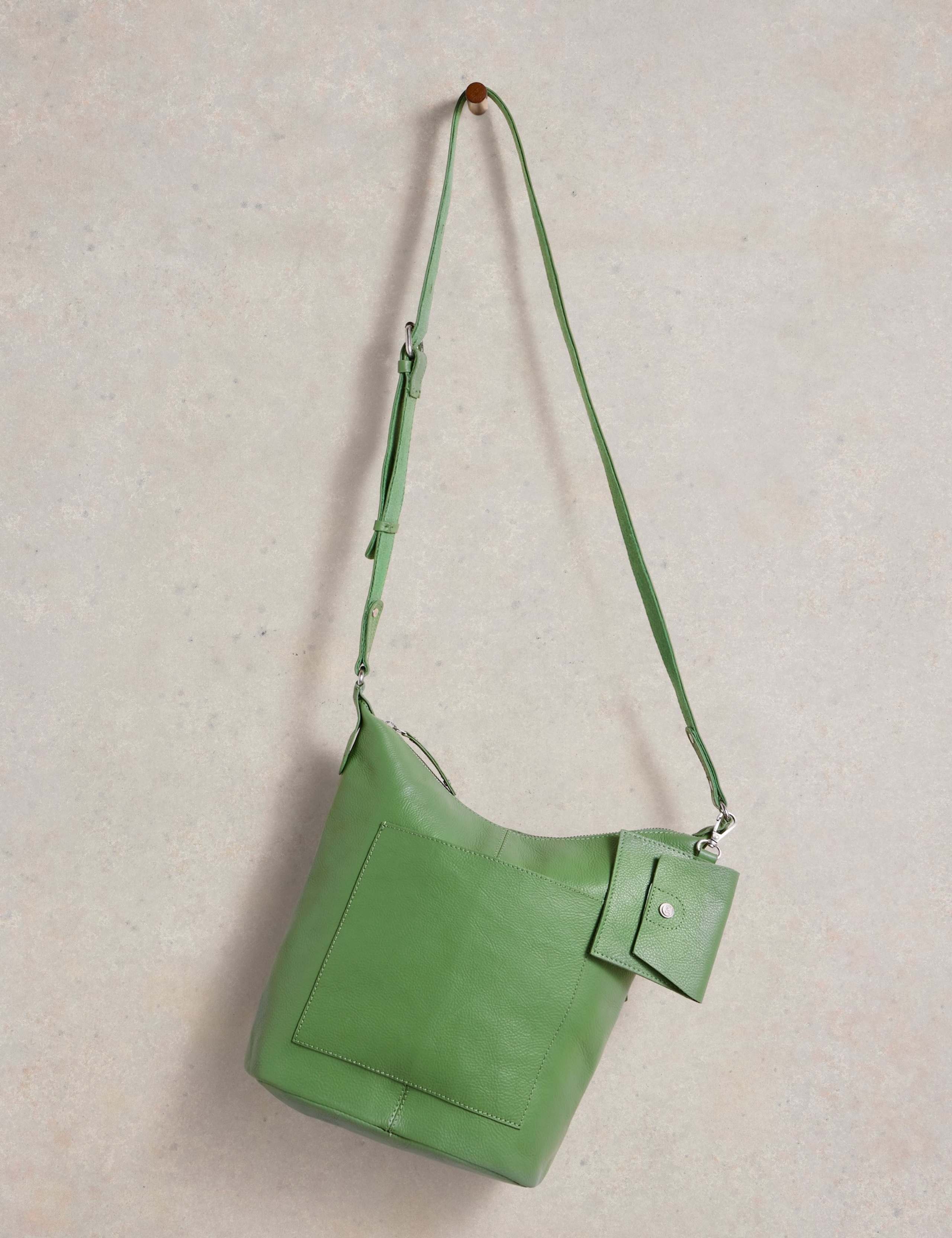 Leather Cross Body Bag with Coin Purse