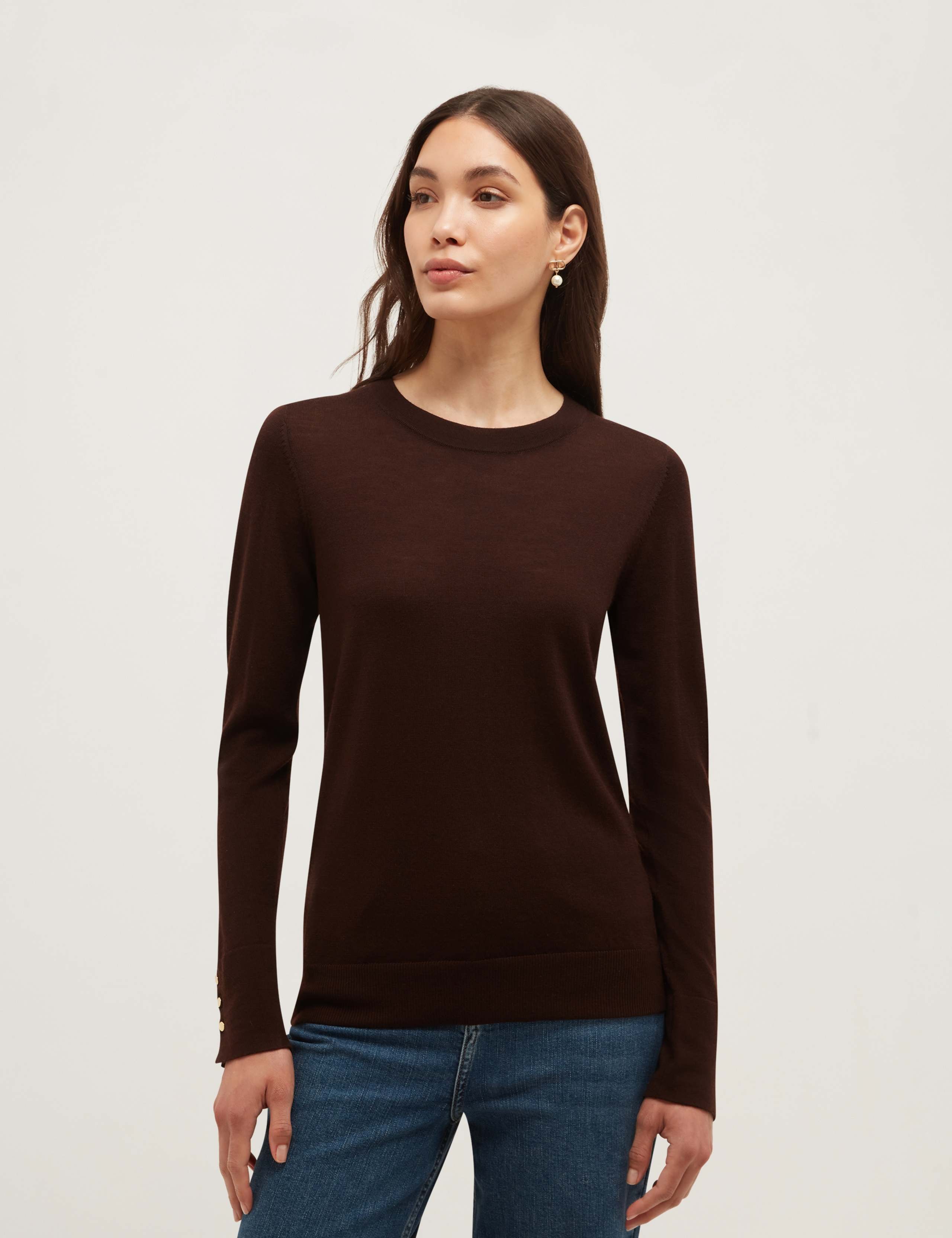Pure Merino Wool Crew Neck Jumper