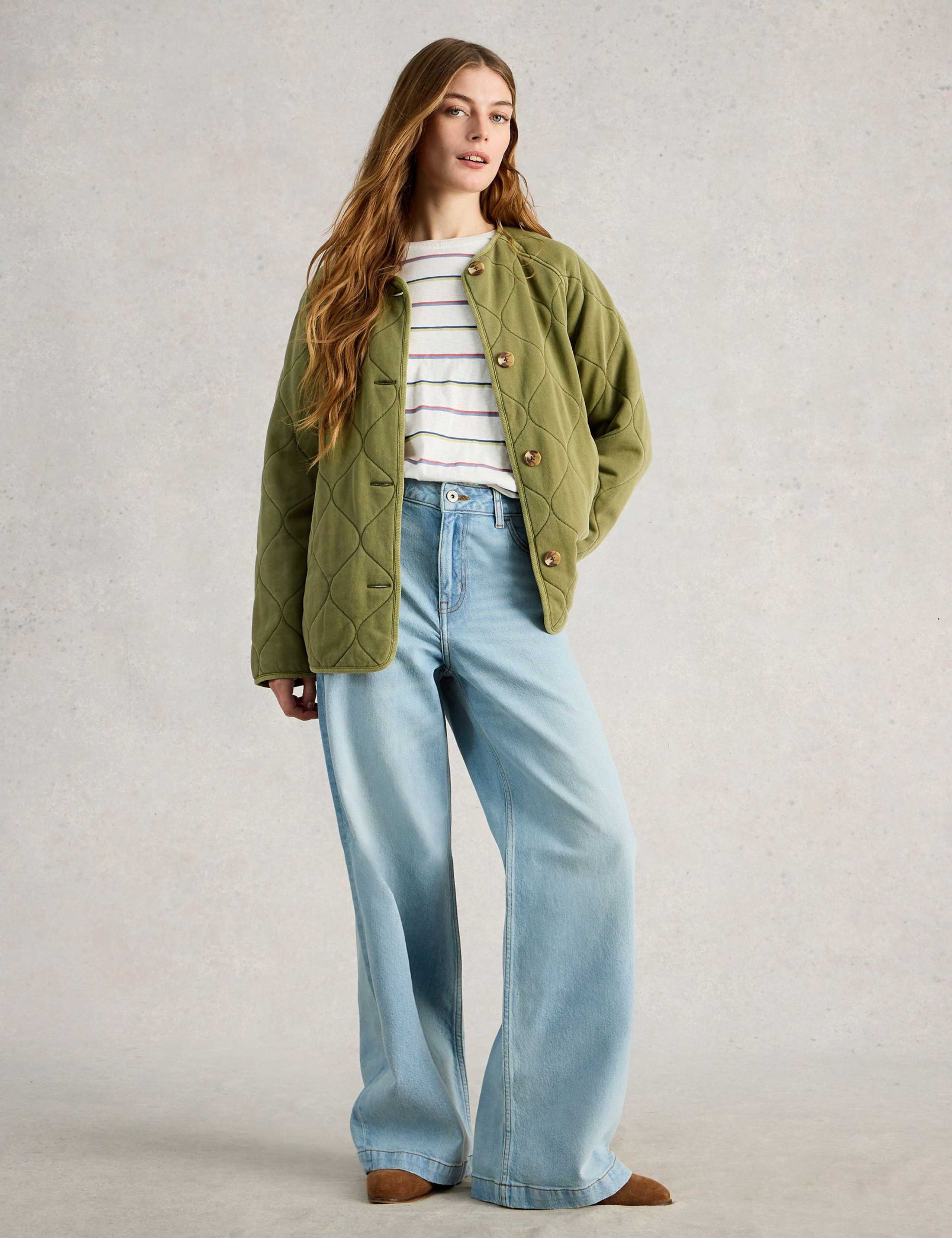 Mid Rise Wide Leg Jeans
