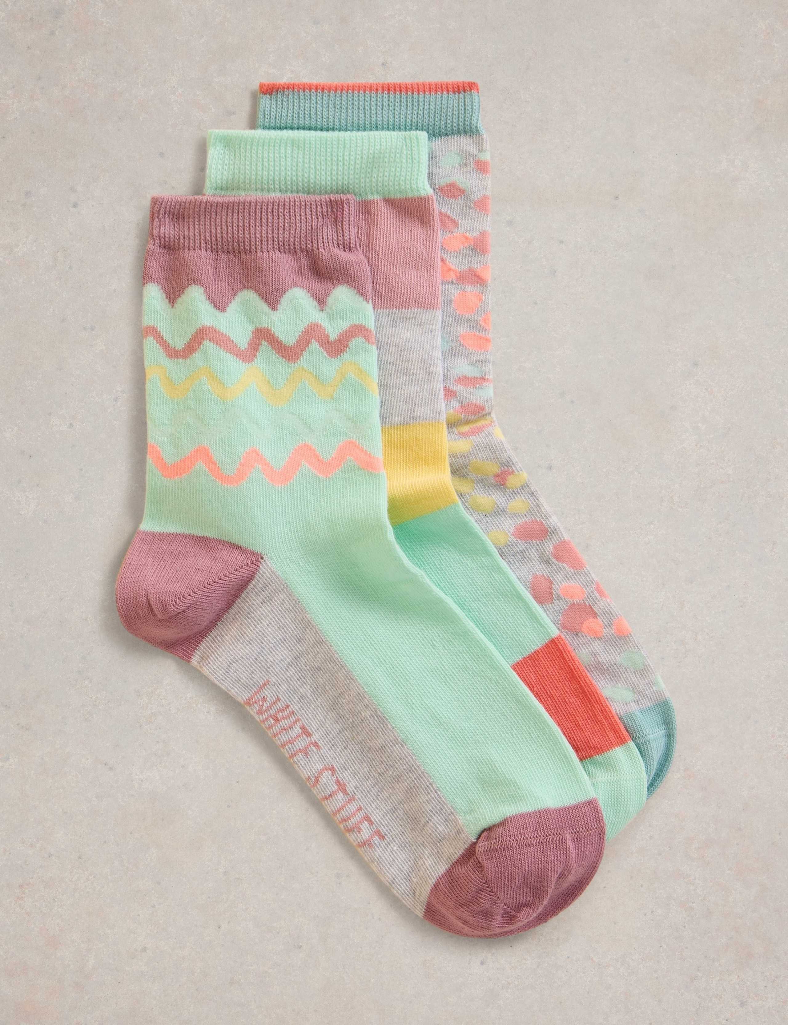 3pk Assorted Cotton RichSocks