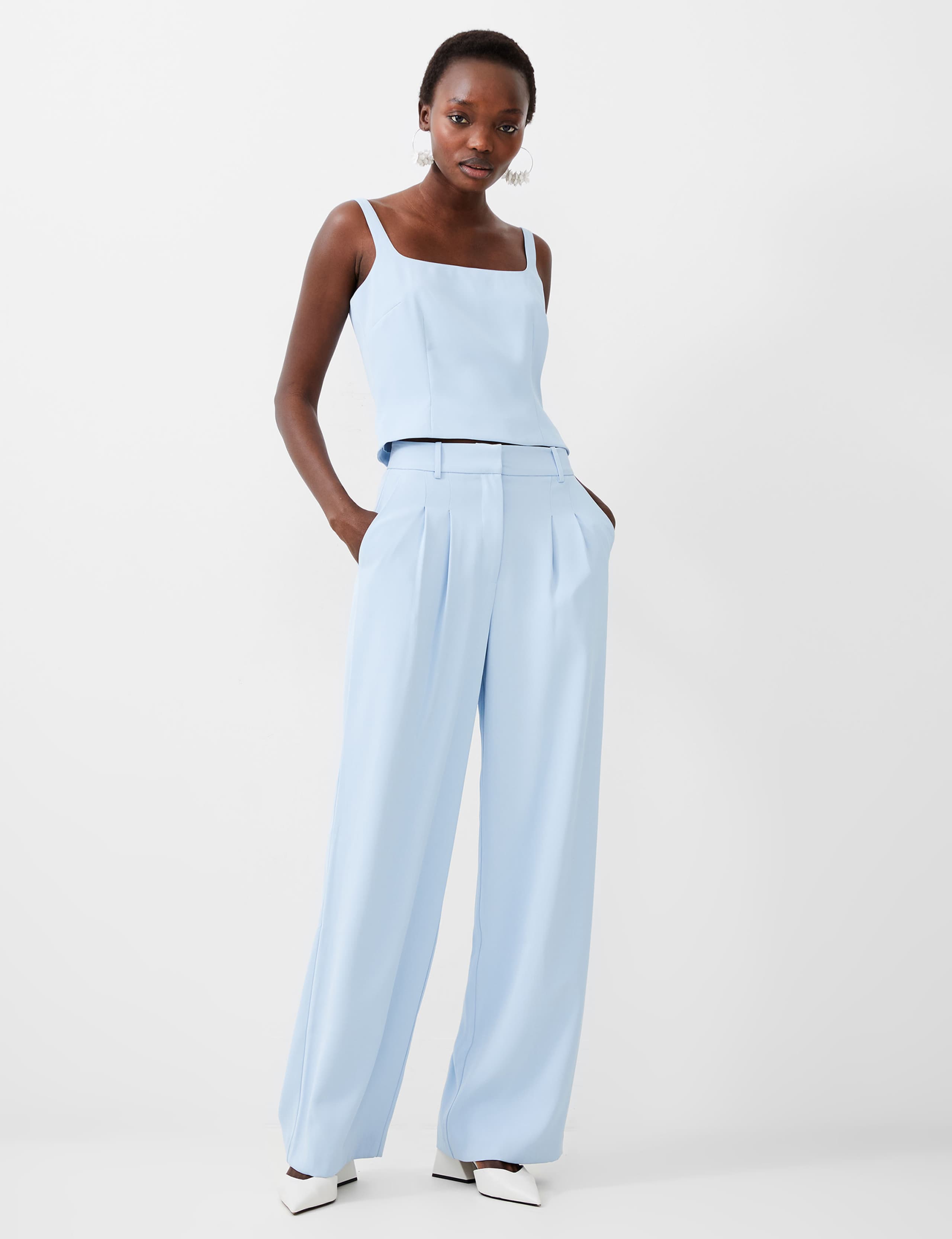 Square Neck Fitted Vest Top