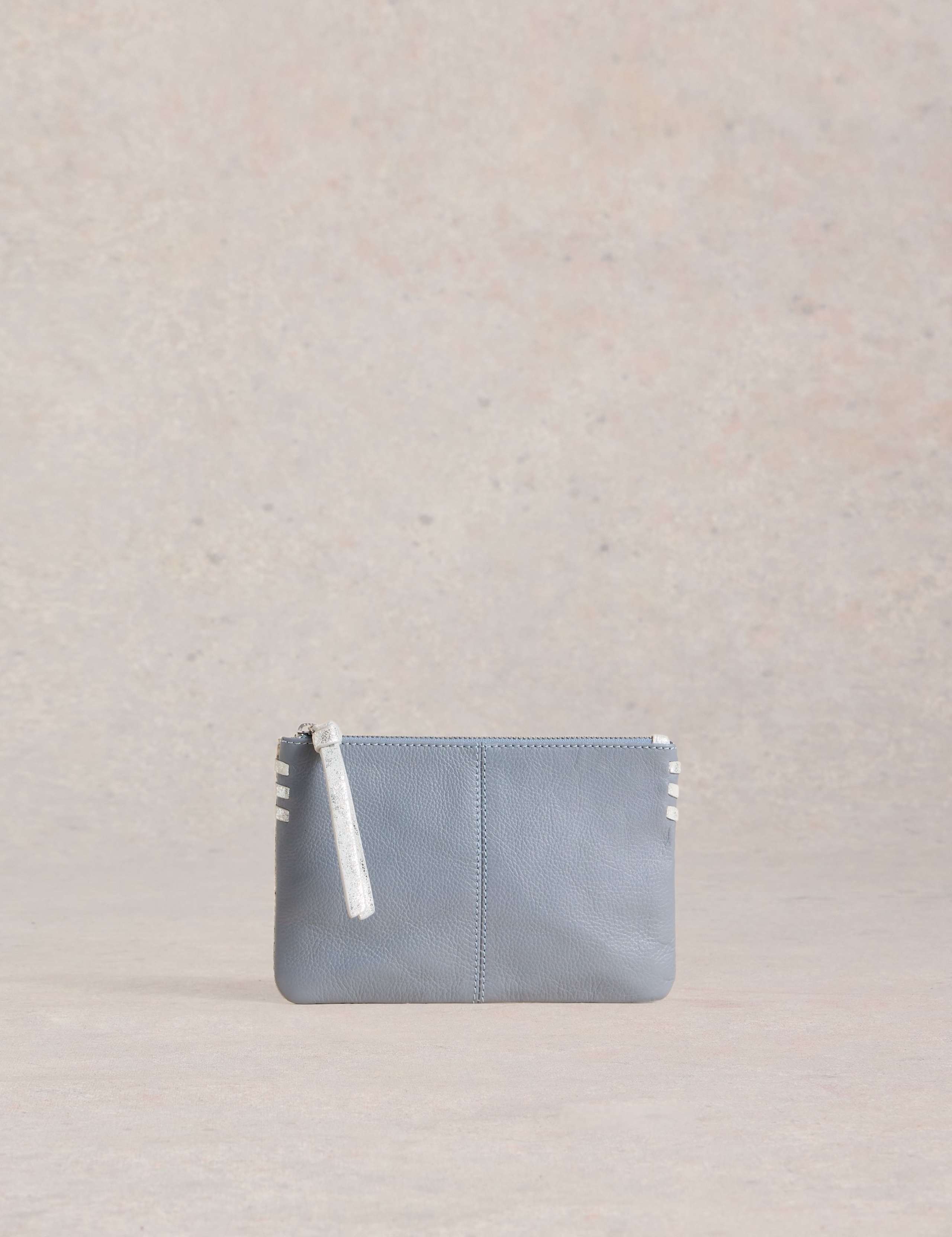 Leather Snake Print Pouch
