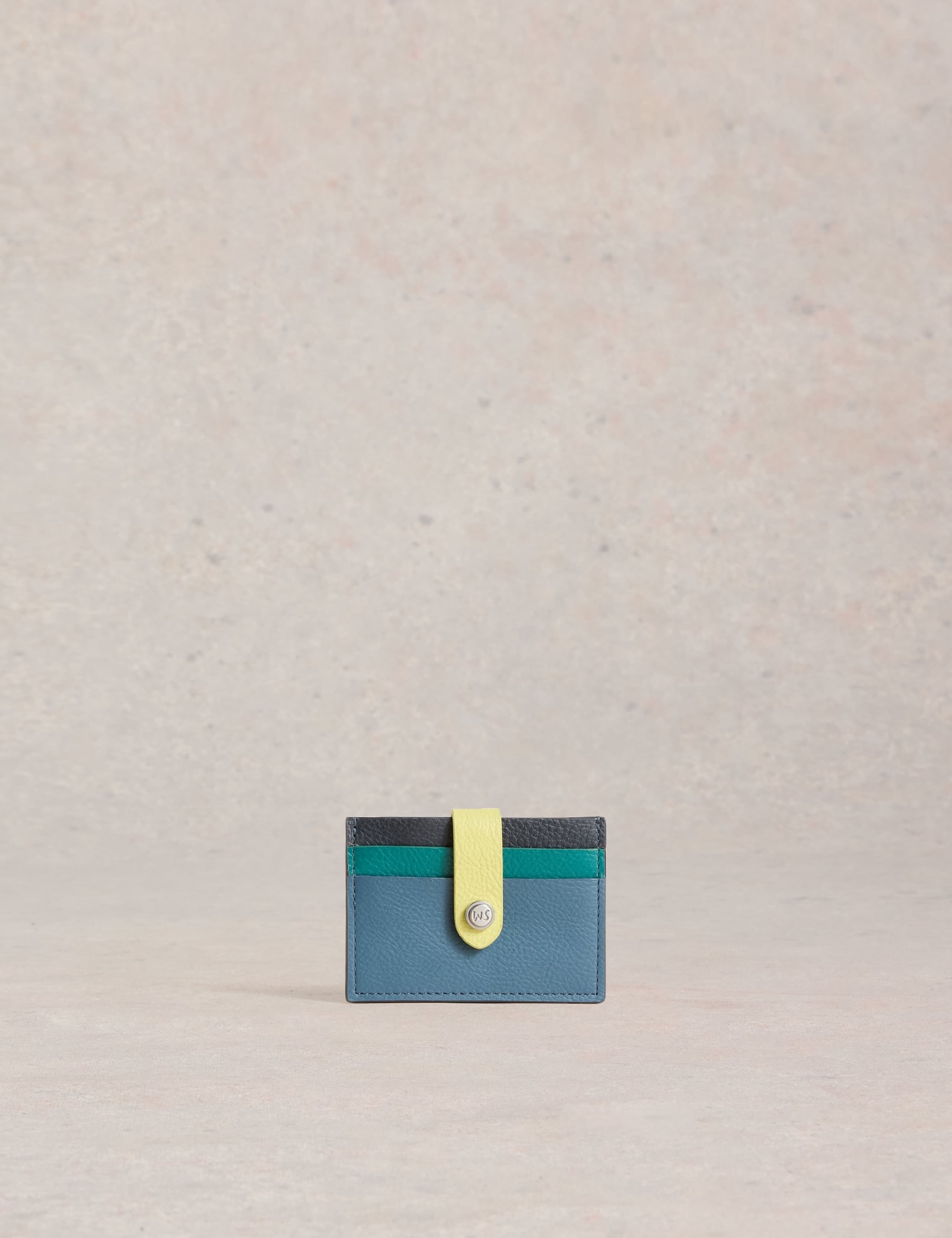 Leather Colour Block Cardholder