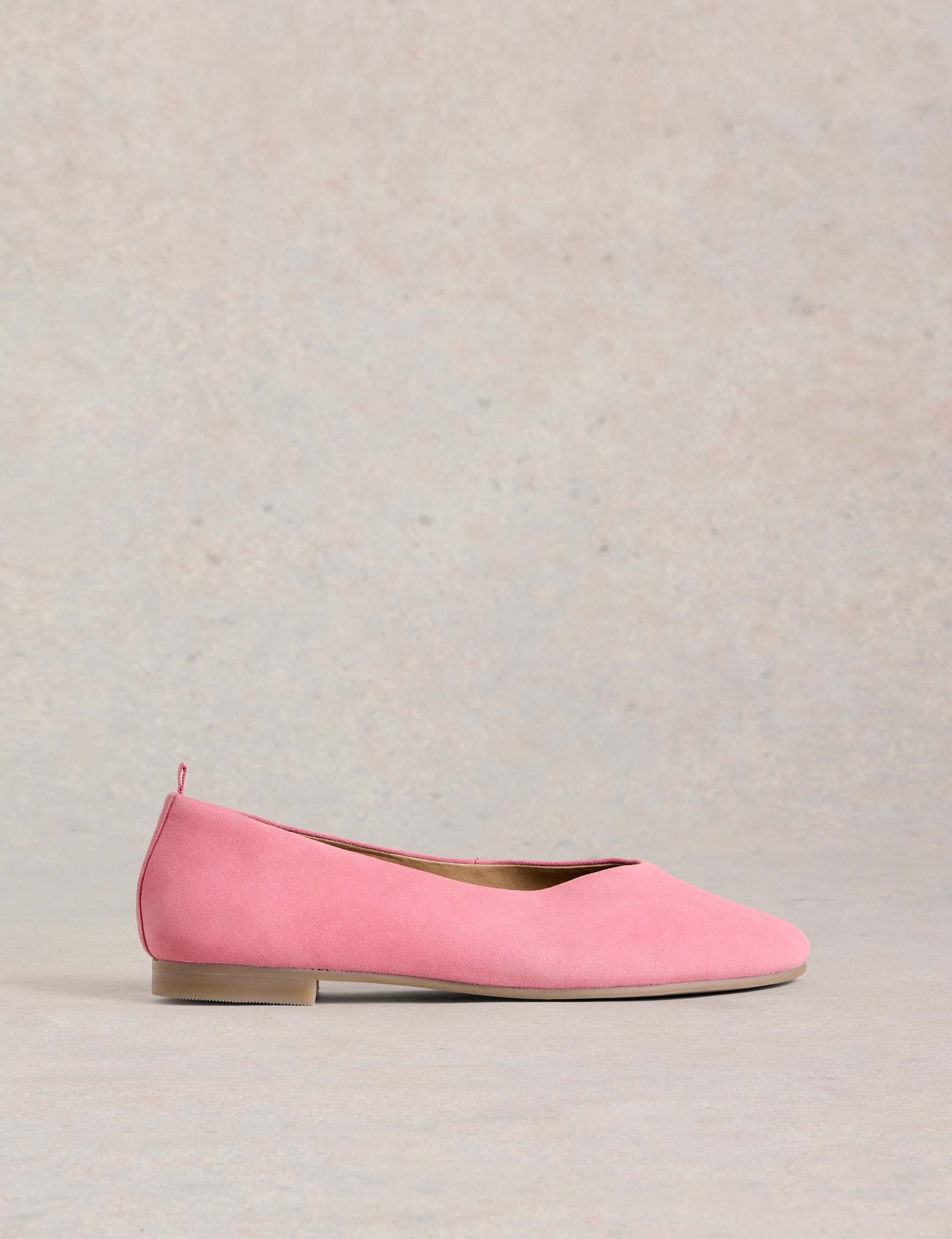 Suede Flat Ballet Pumps